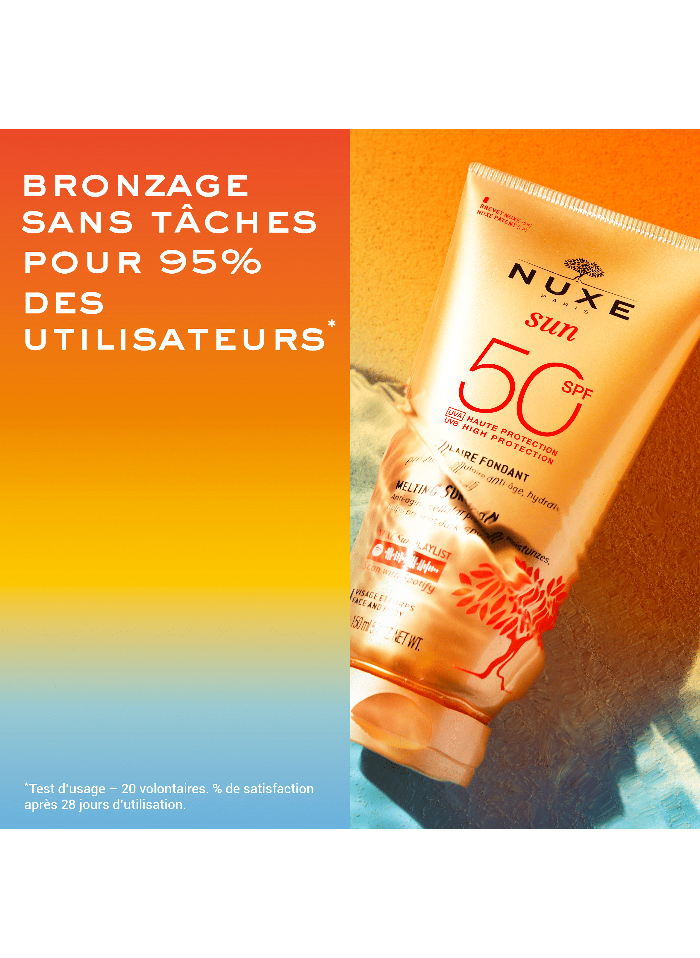 Melting Sun Lotion High Protection SPF 50 for face and body NUXE No color