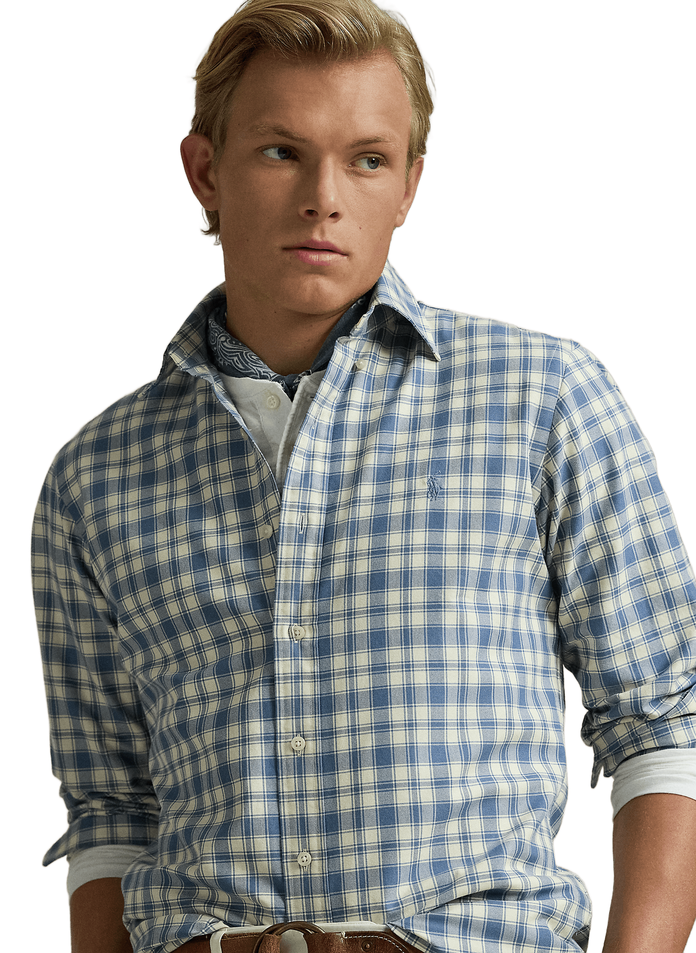 Chemise à carreaux  POLO RALPH LAUREN Bleu