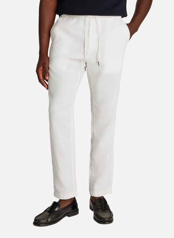 Pantalon en lin mélangé Beige by TOMMY HILFIGER TOMMY HILFIGER Pantalon en lin mélangé Beige