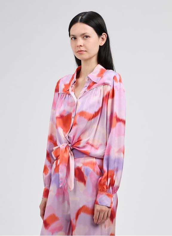 Tie Blouses Luna Multicolour by SUNCOO SUNCOO Tie Blouses Luna Multicolour