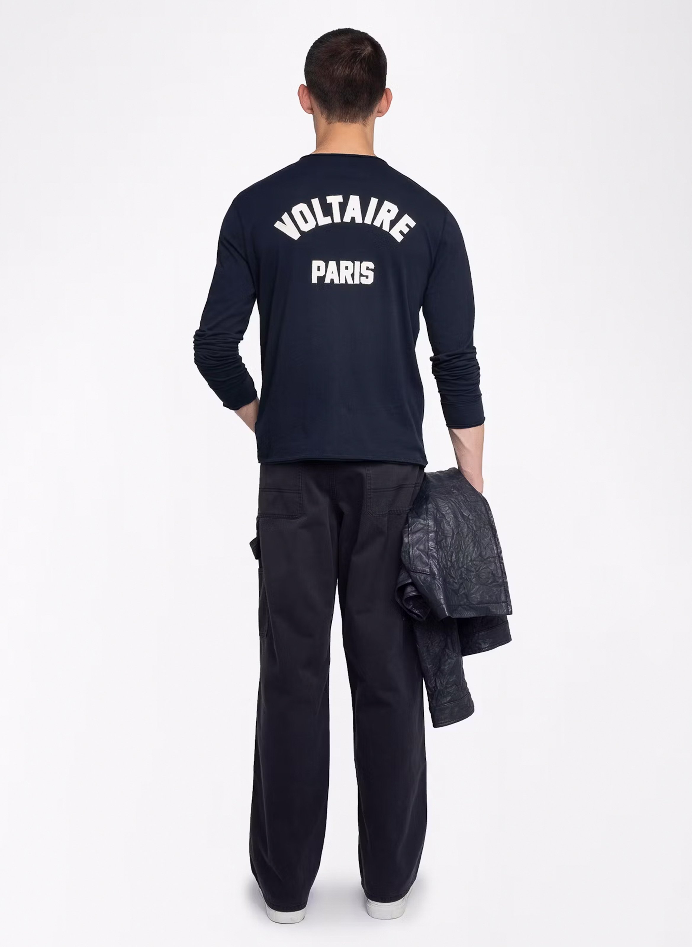 Tee-shirt droit en coton monastir ZADIG&VOLTAIRE Bleu