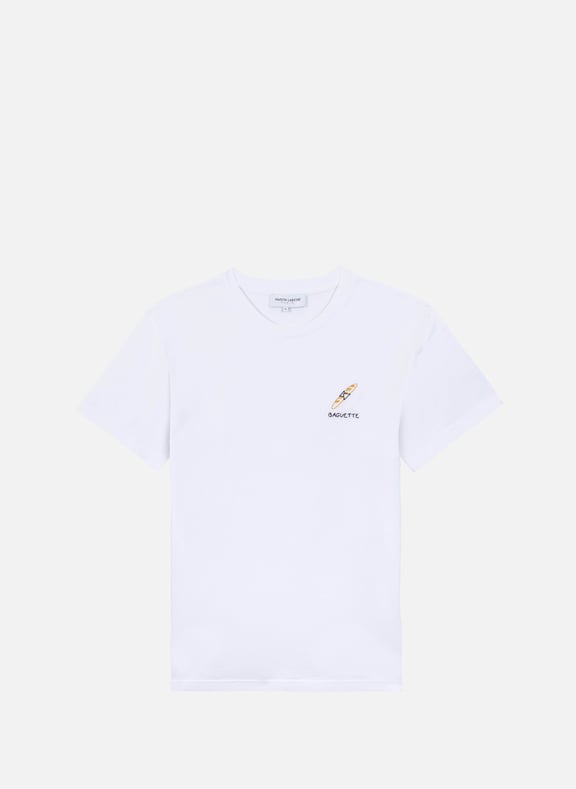 Straight embroidered cotton t-shirt White by MAISON LABICHE MAISON LABICHE Straight embroidered cotton t-shirt White