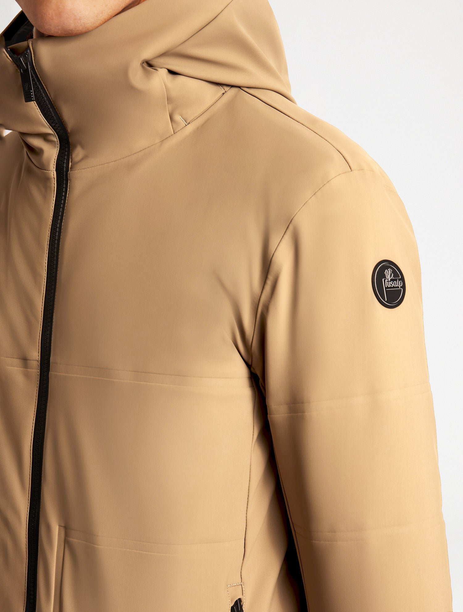 Veste de ski yohan col montant coupe regular FUSALP Beige