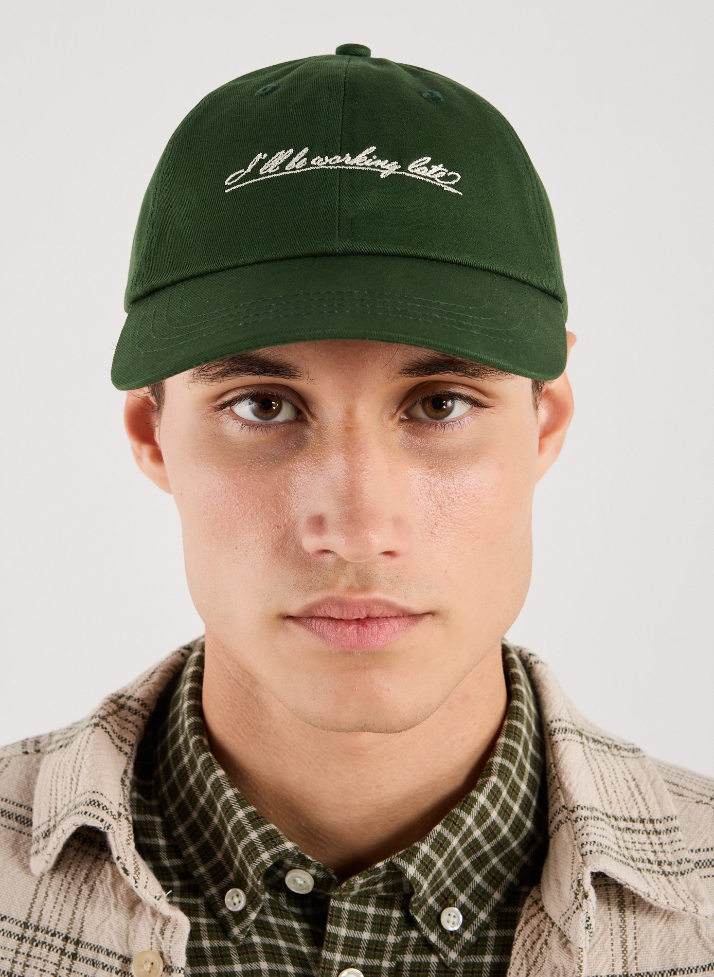 Casquette en coton SELECTED Vert