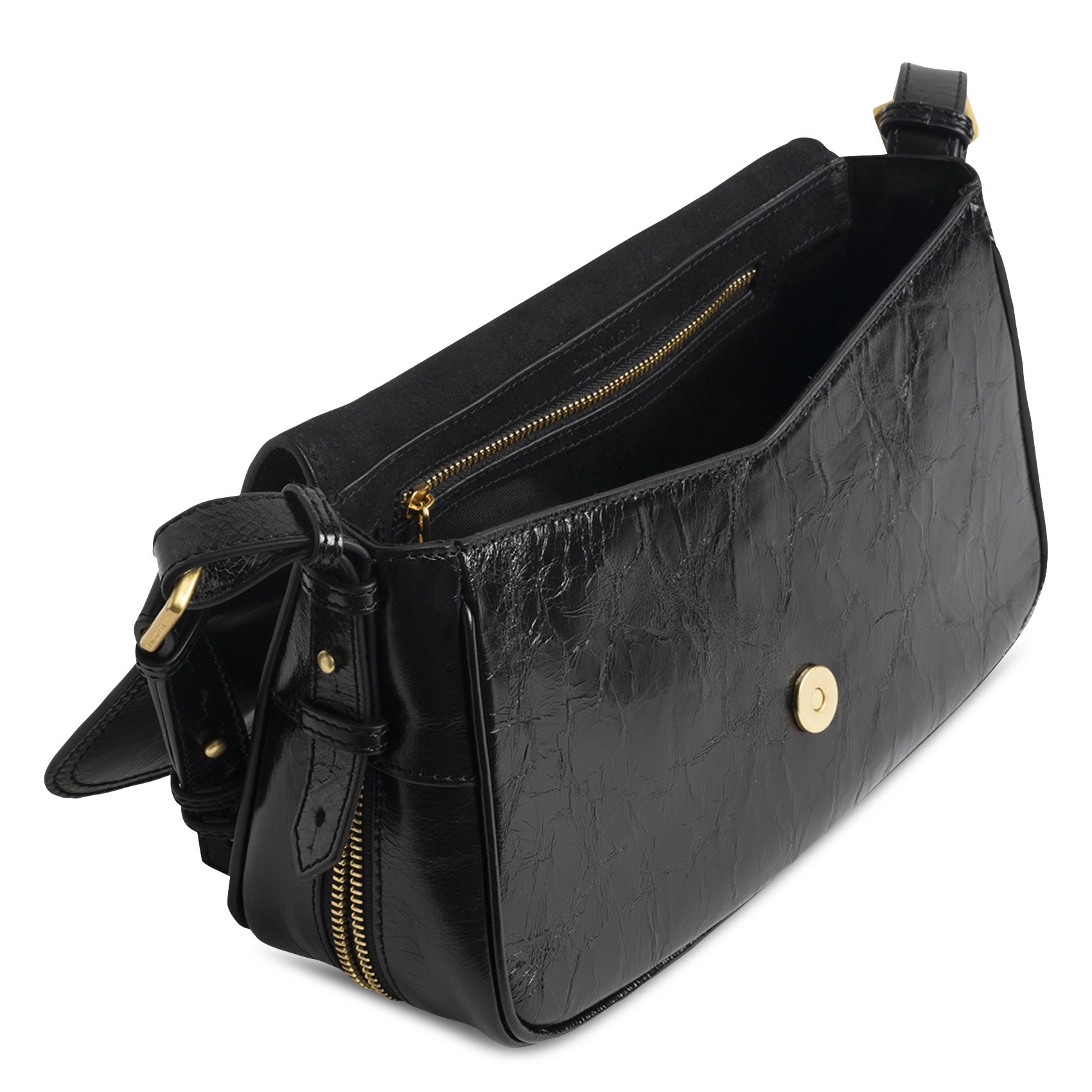 Sac porté épaule en cuir le zouzou ZADIG&VOLTAIRE Noir