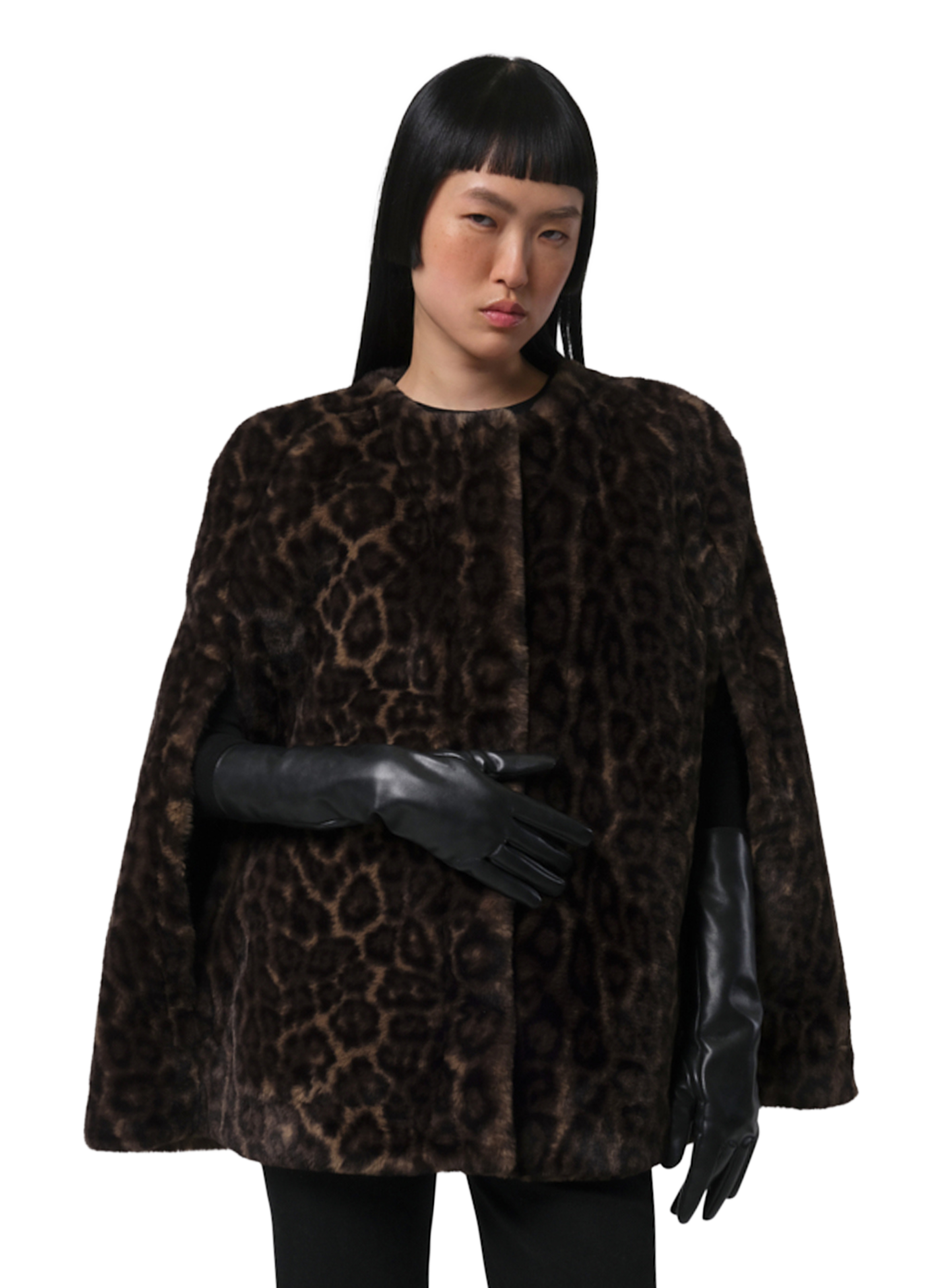 APPARIS Manteau à imprimé léopard sans manches Multicolore