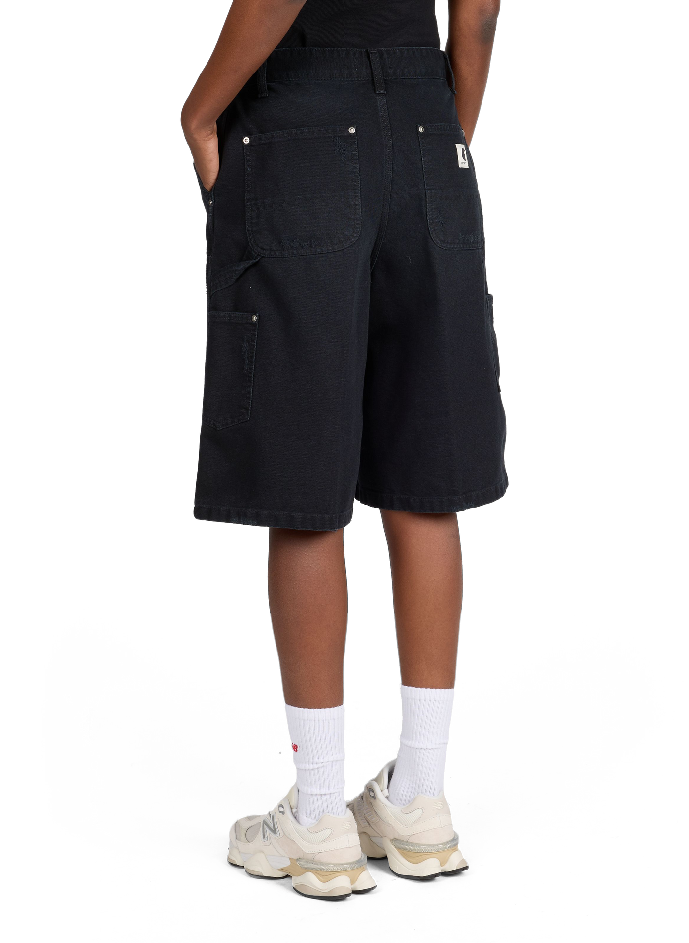 Straight cotton shorts CARHARTT WIP Black