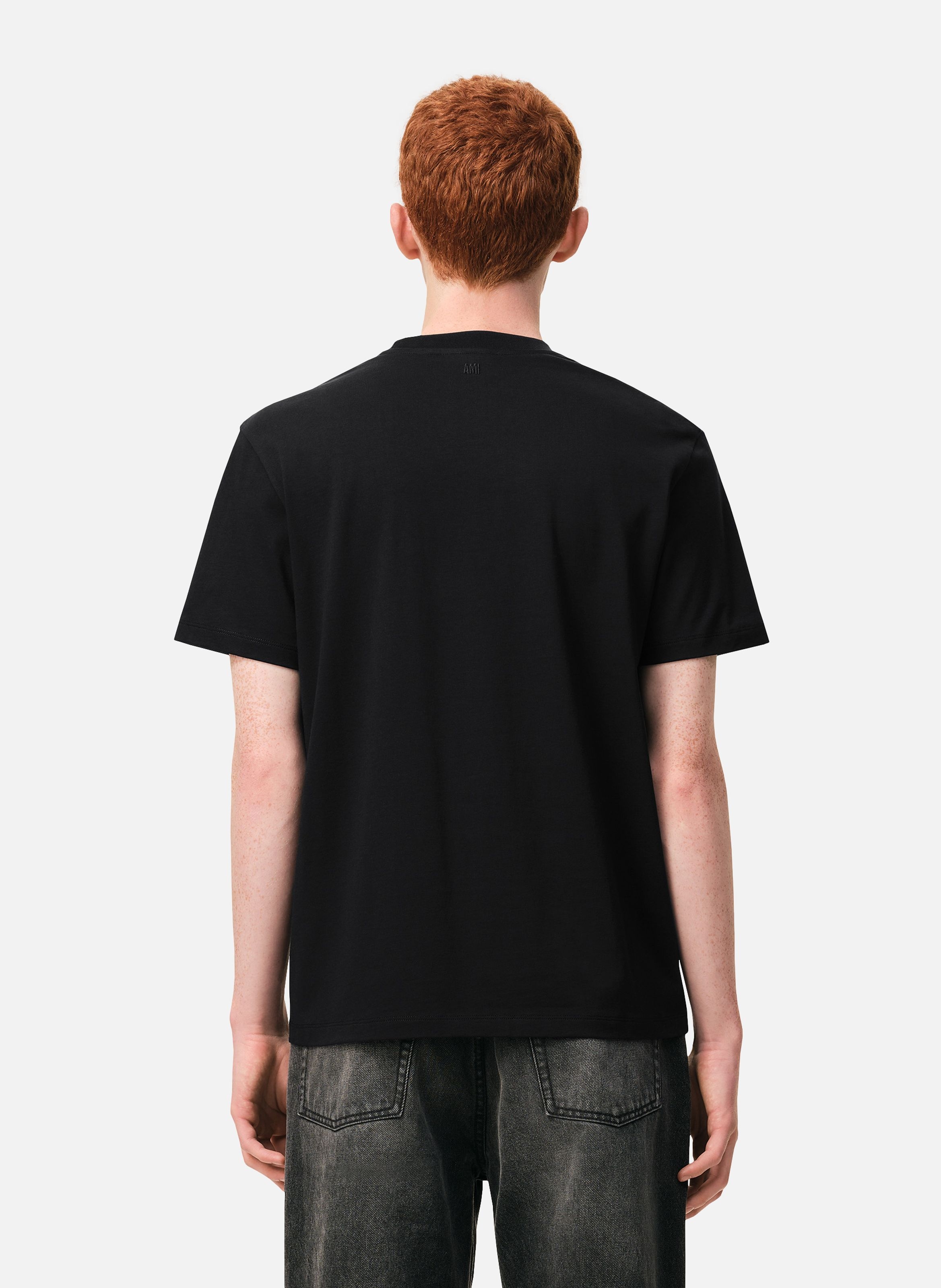 T-shirt Ami de Coeur Rouge unisexe AMI PARIS Noir