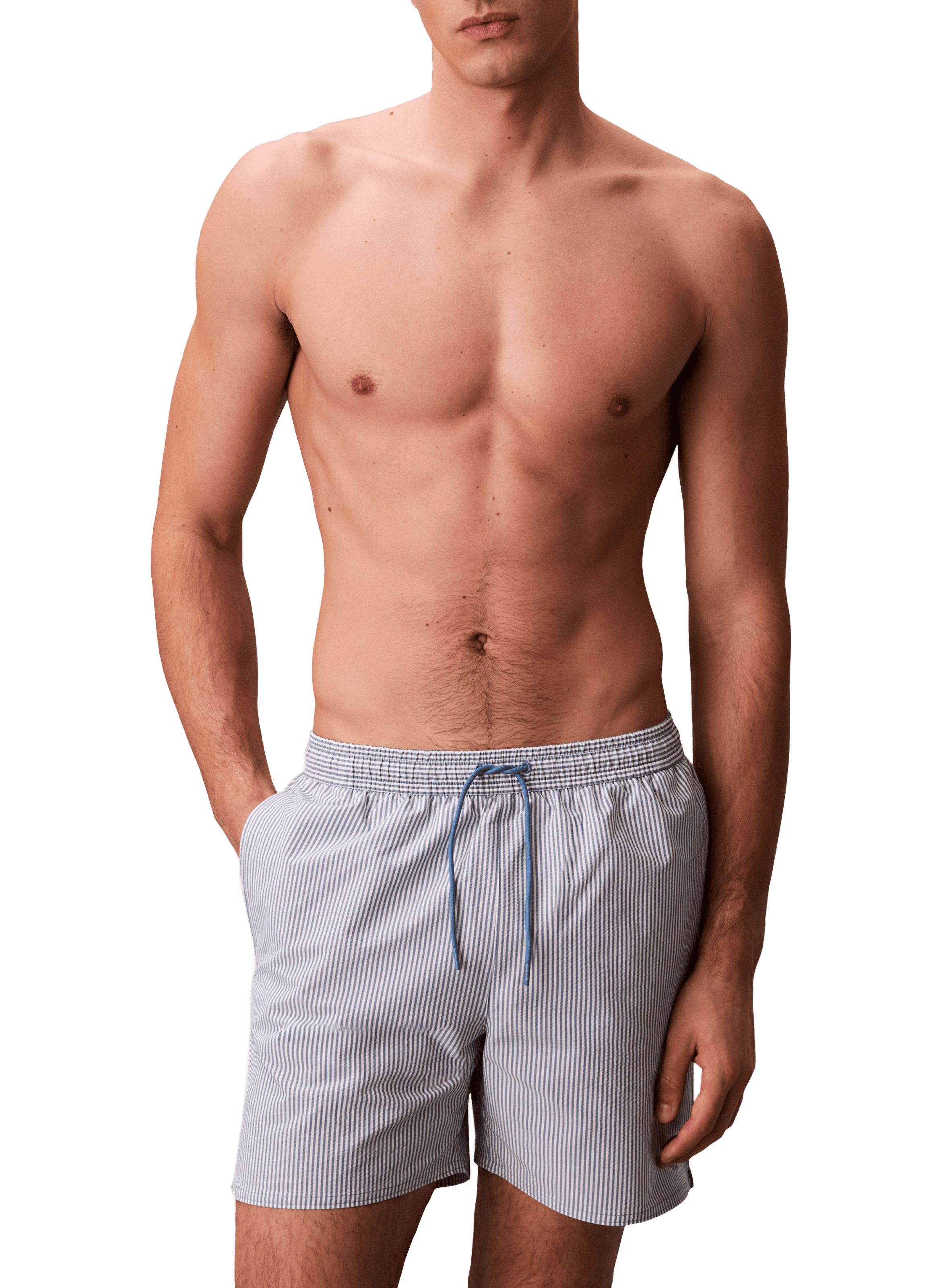 Striped swim shorts CALVIN KLEIN Blue