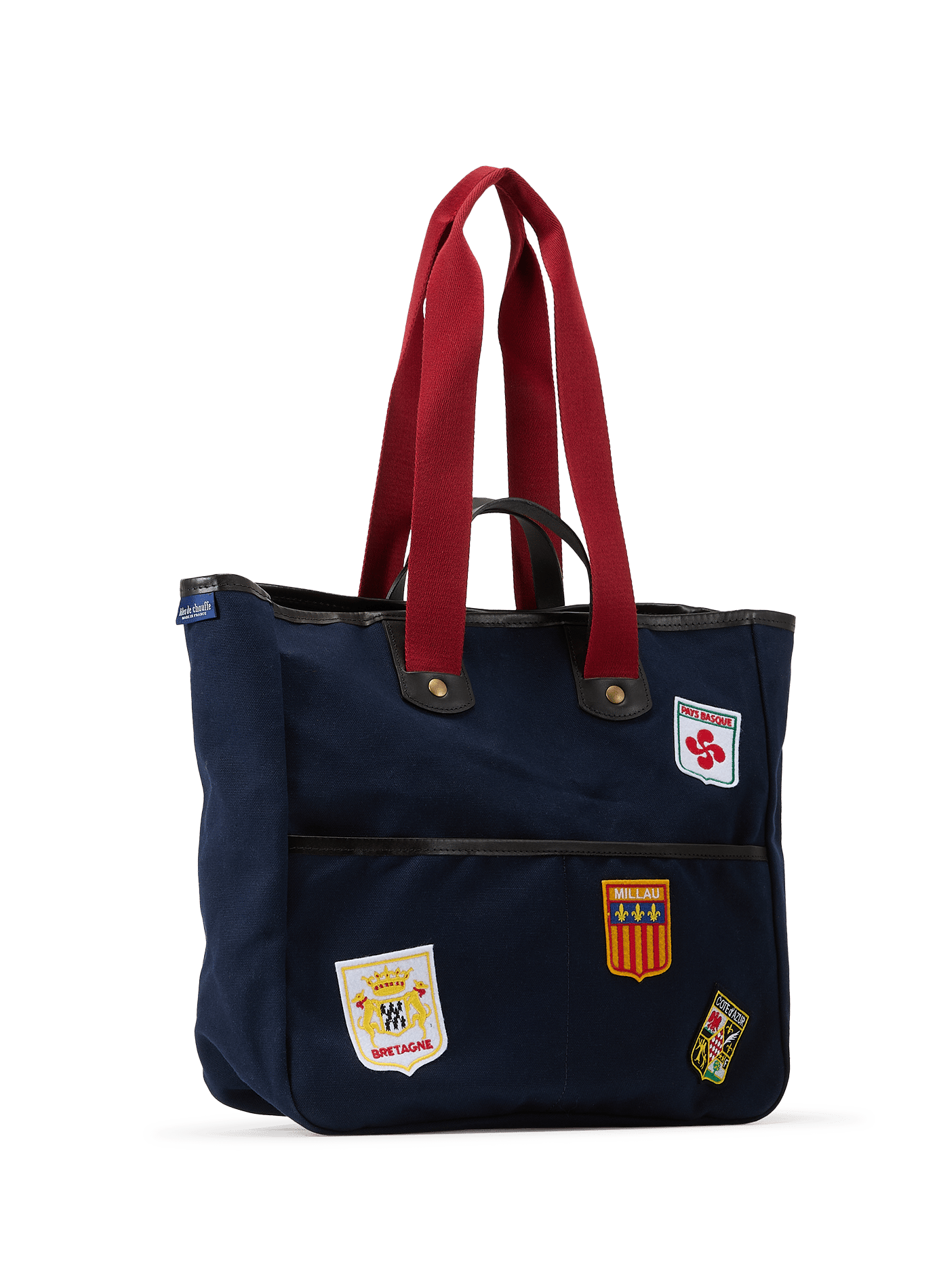 Tote bag with cotton patches BLEU DE CHAUFFE Blue