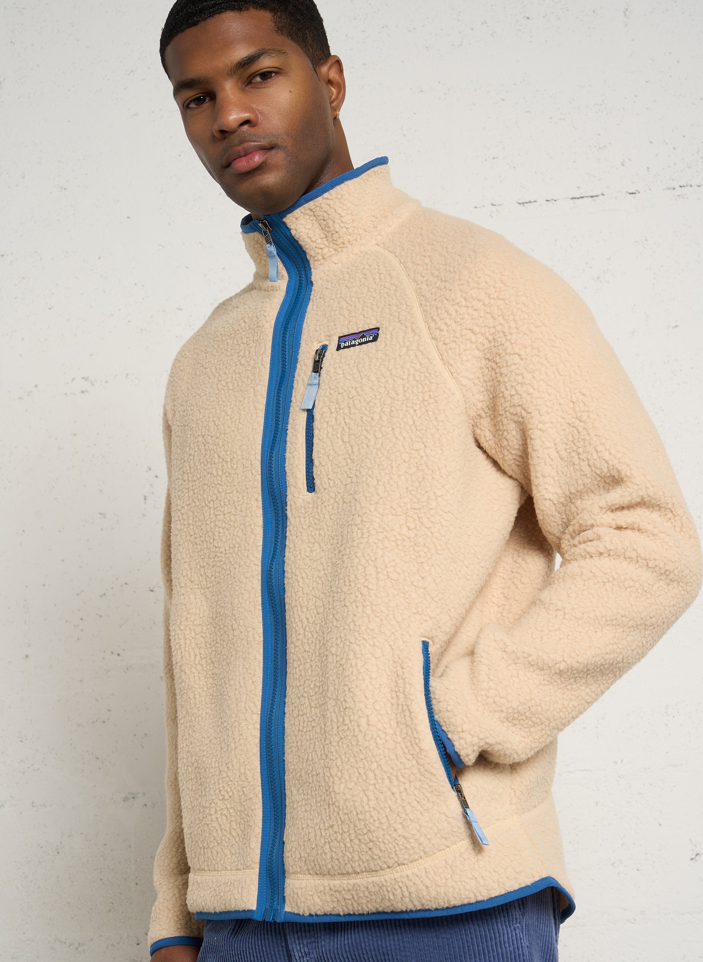 Polaire droit col montant PATAGONIA Beige
