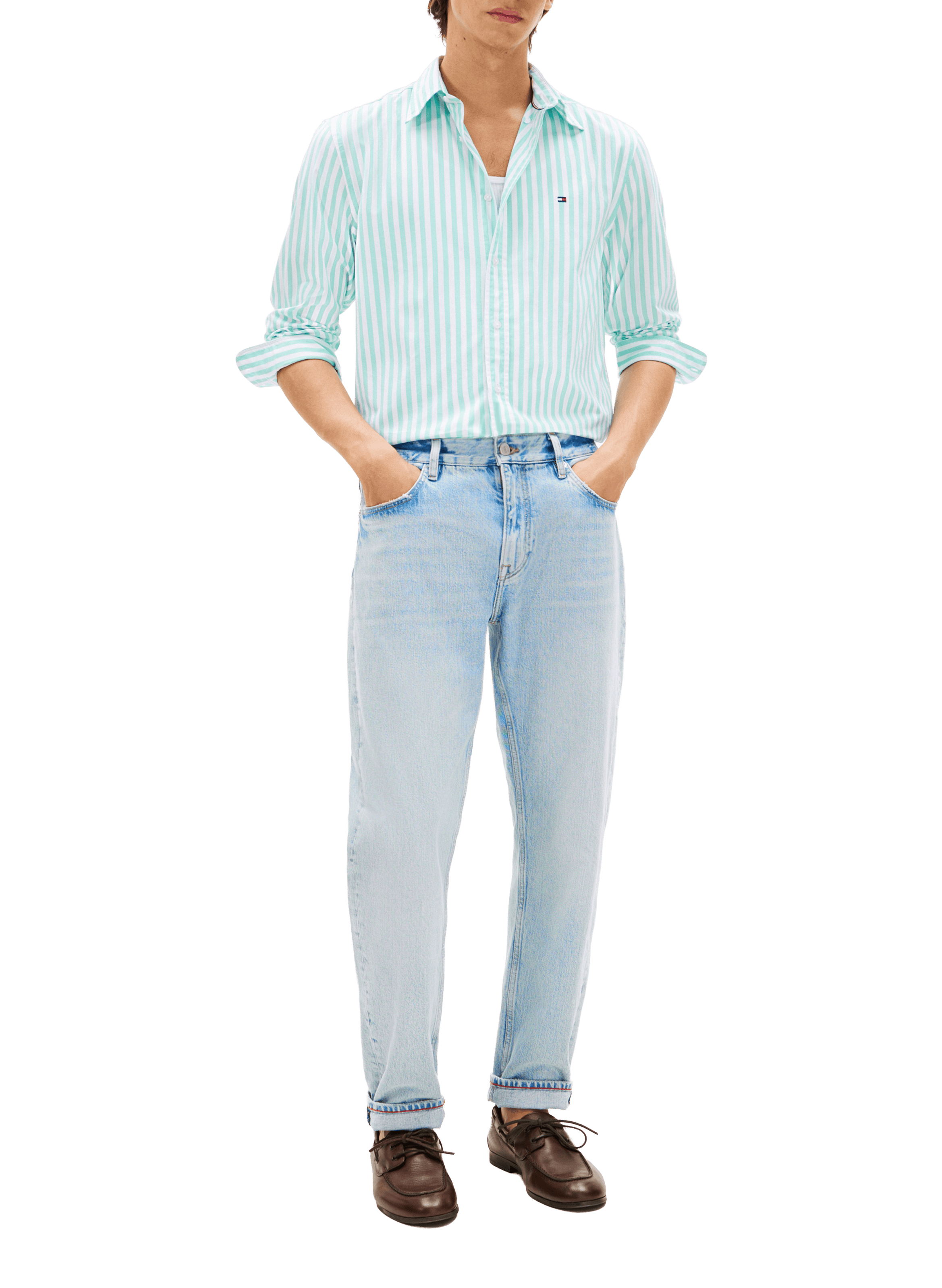 Linen shirt TOMMY HILFIGER Blue