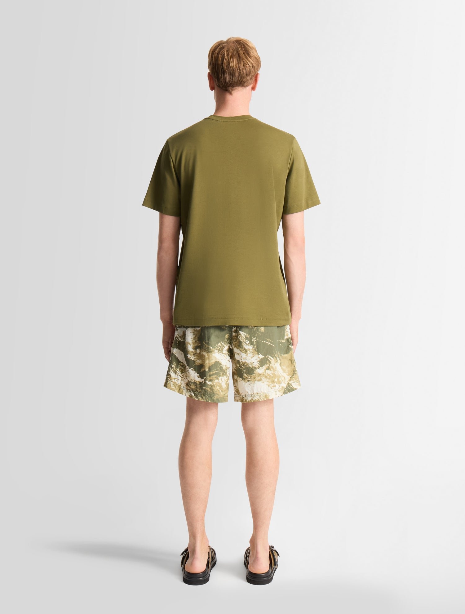 T-shirt tylo anim col rond coupe regular FUSALP Kaki