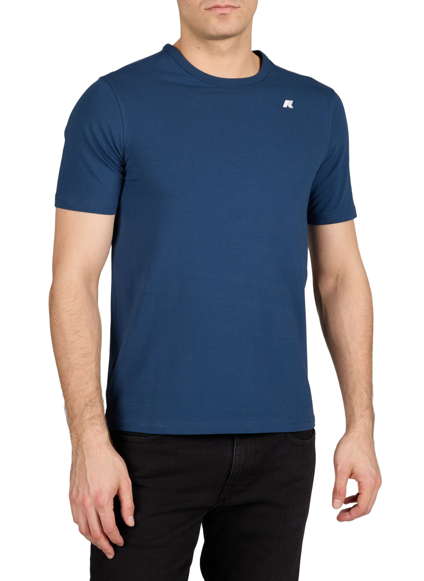 T-shirt en jersey de coton mélangé K-WAY Bleu