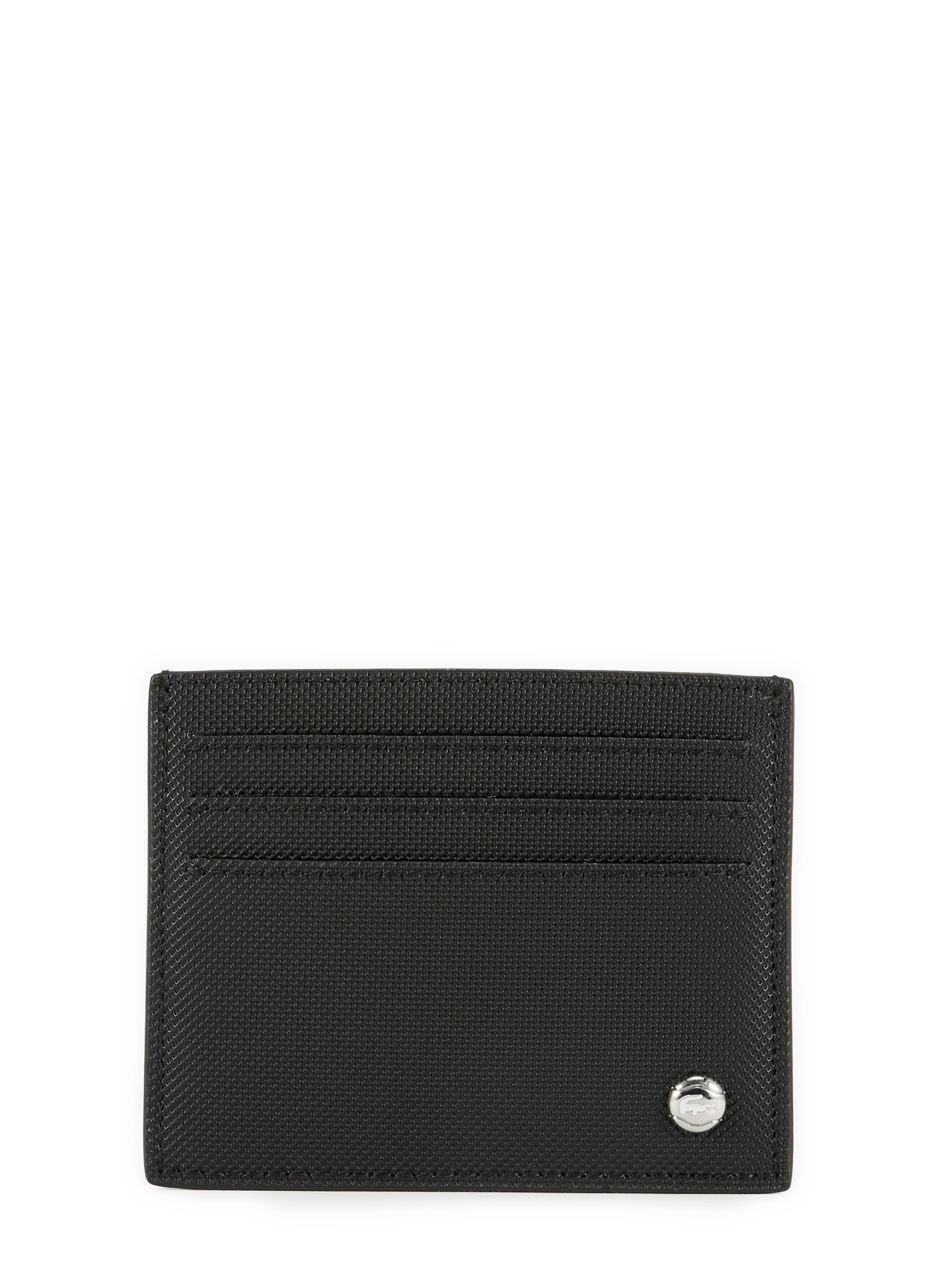 Porte-cartes Langon en petit piqué LACOSTE Noir