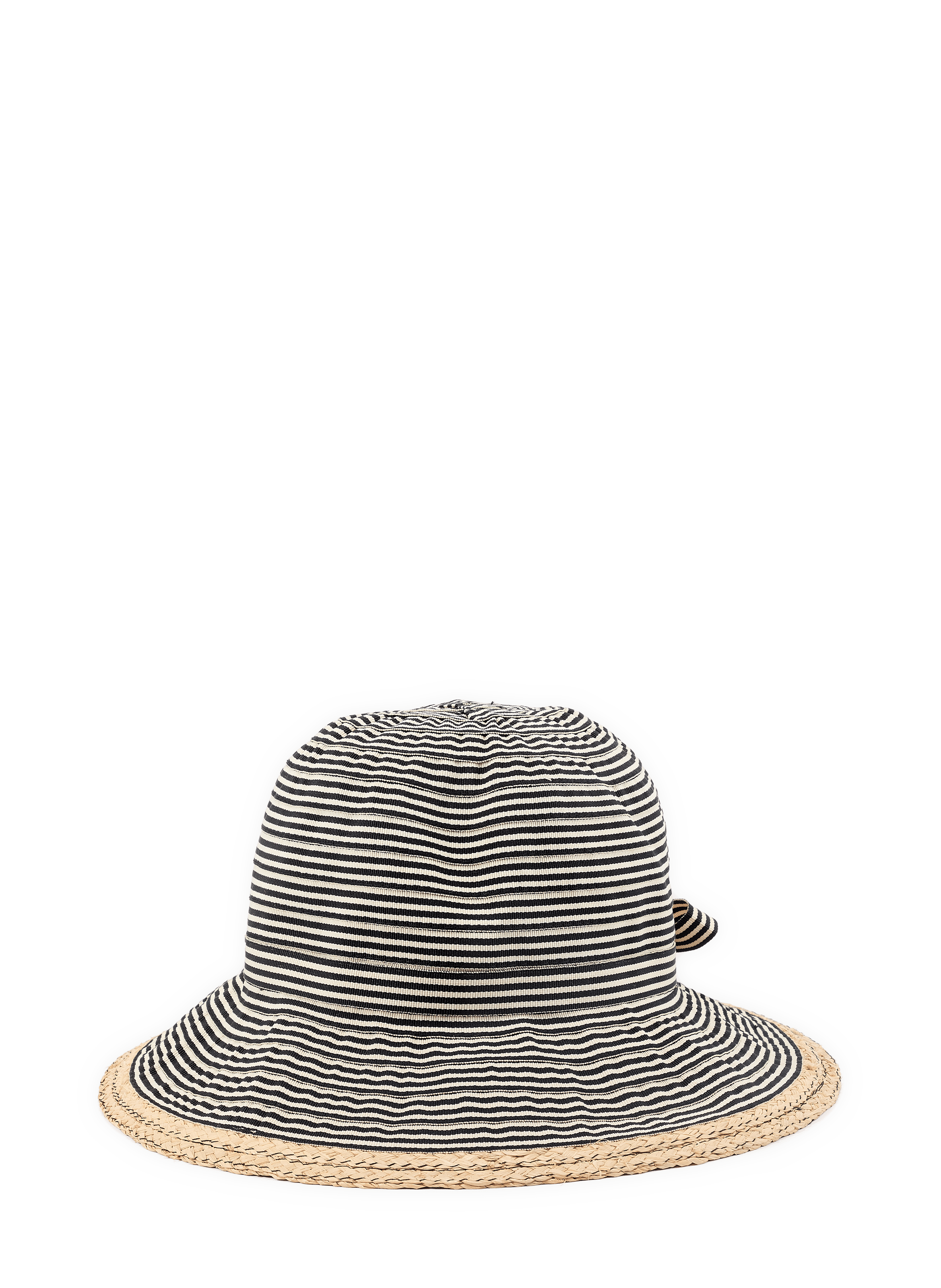 Chapeau paille rayé AU PRINTEMPS PARIS Multicolore