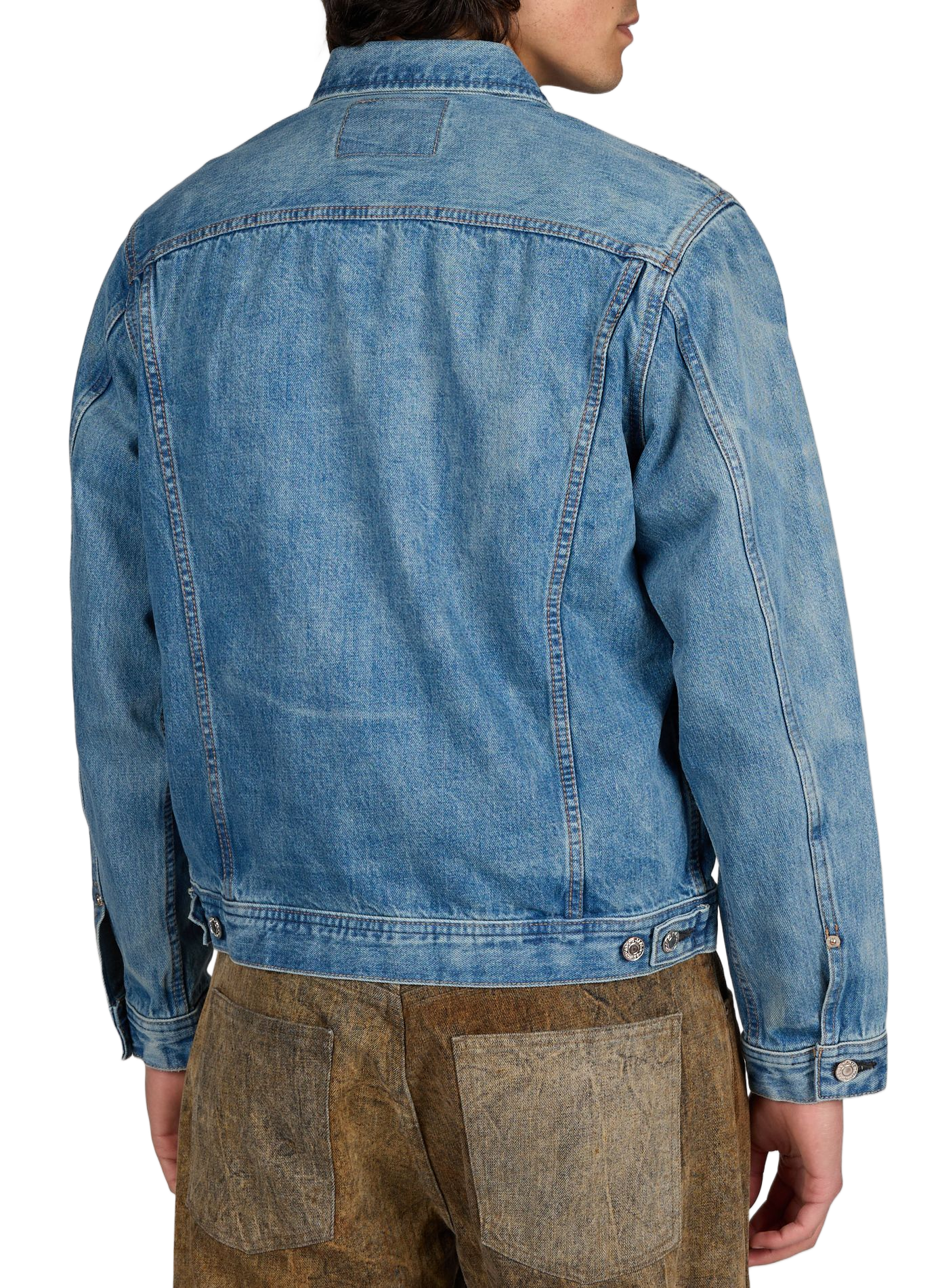 Cotton denim jacket EDWIN Blue