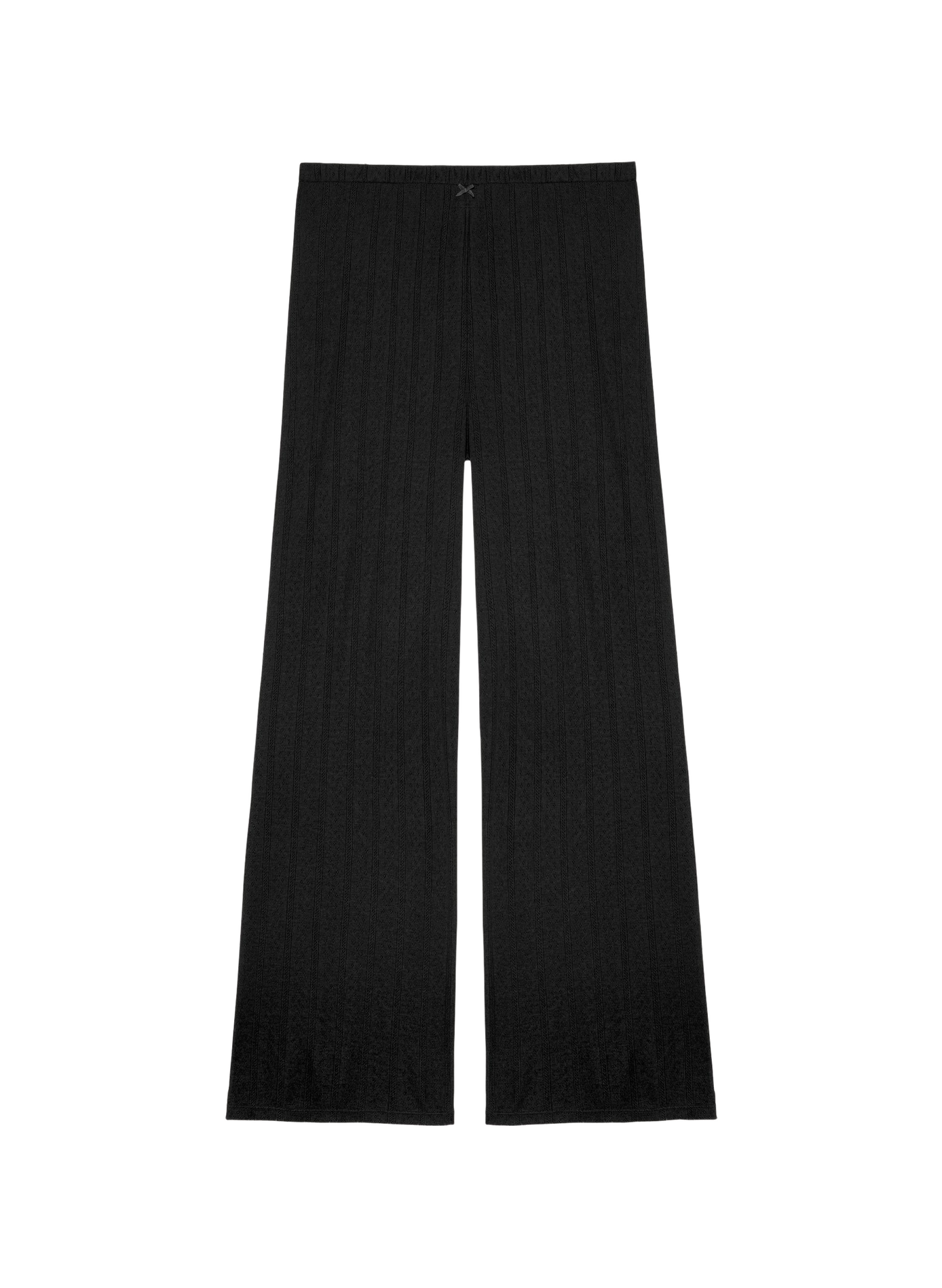 Wide solid color pajama bottoms PASSIONATA Black