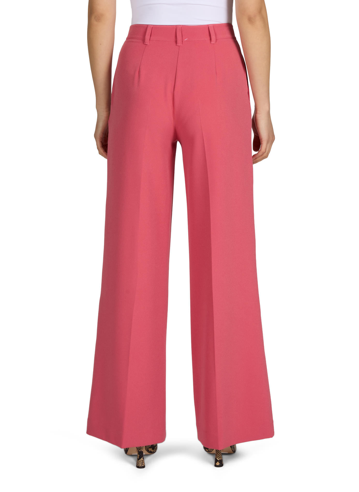 Pantalon large  BOSS Rouge