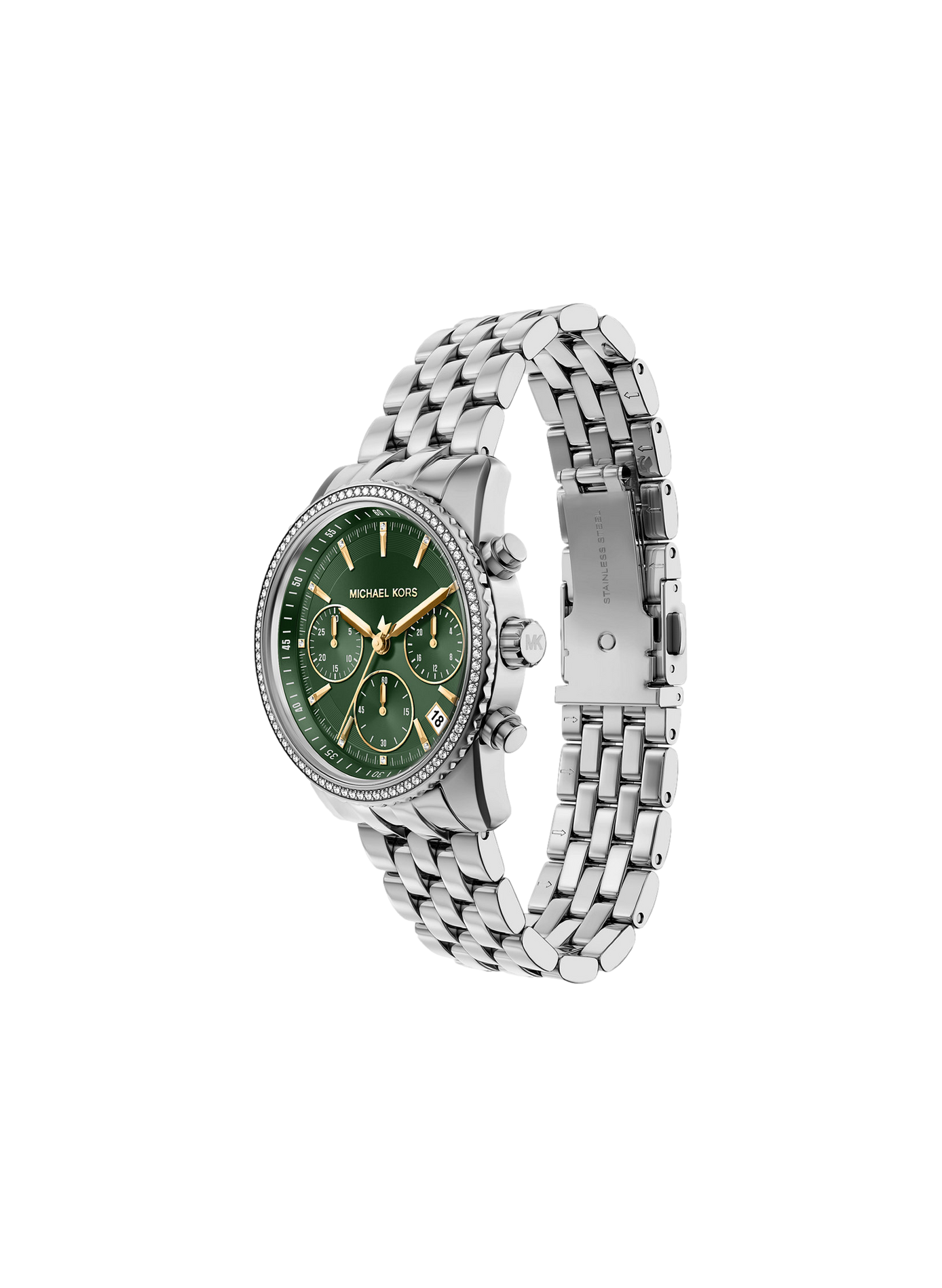 Montre quartz Bryant mini en acier inoxydable MICHAEL KORS MONTRES Vert
