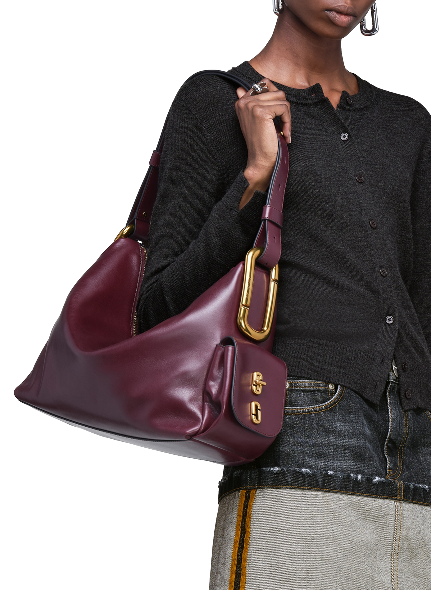 Grand sas The Scene en cuir MARC JACOBS Rouge