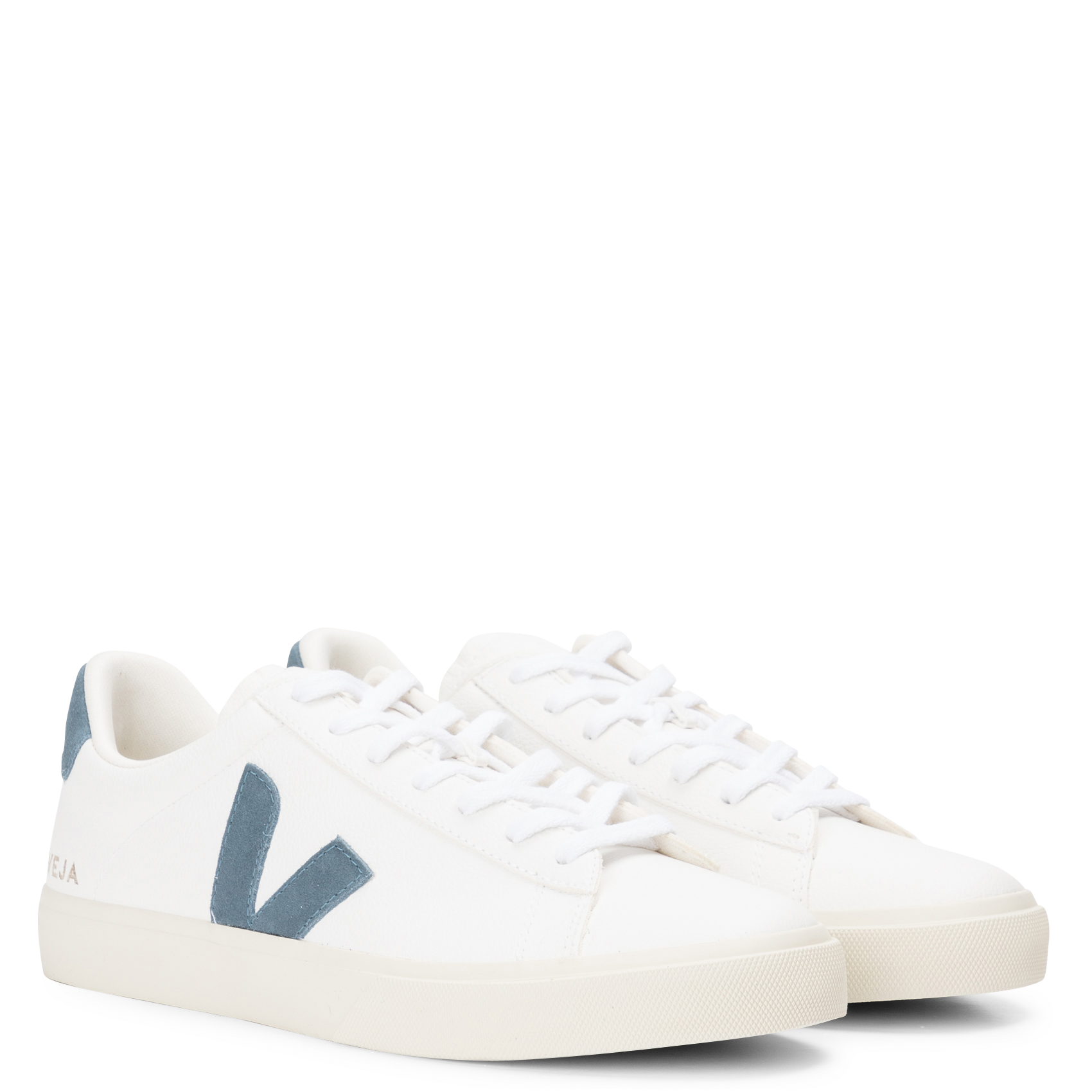 Baskets basses en cuir campo VEJA Blanc