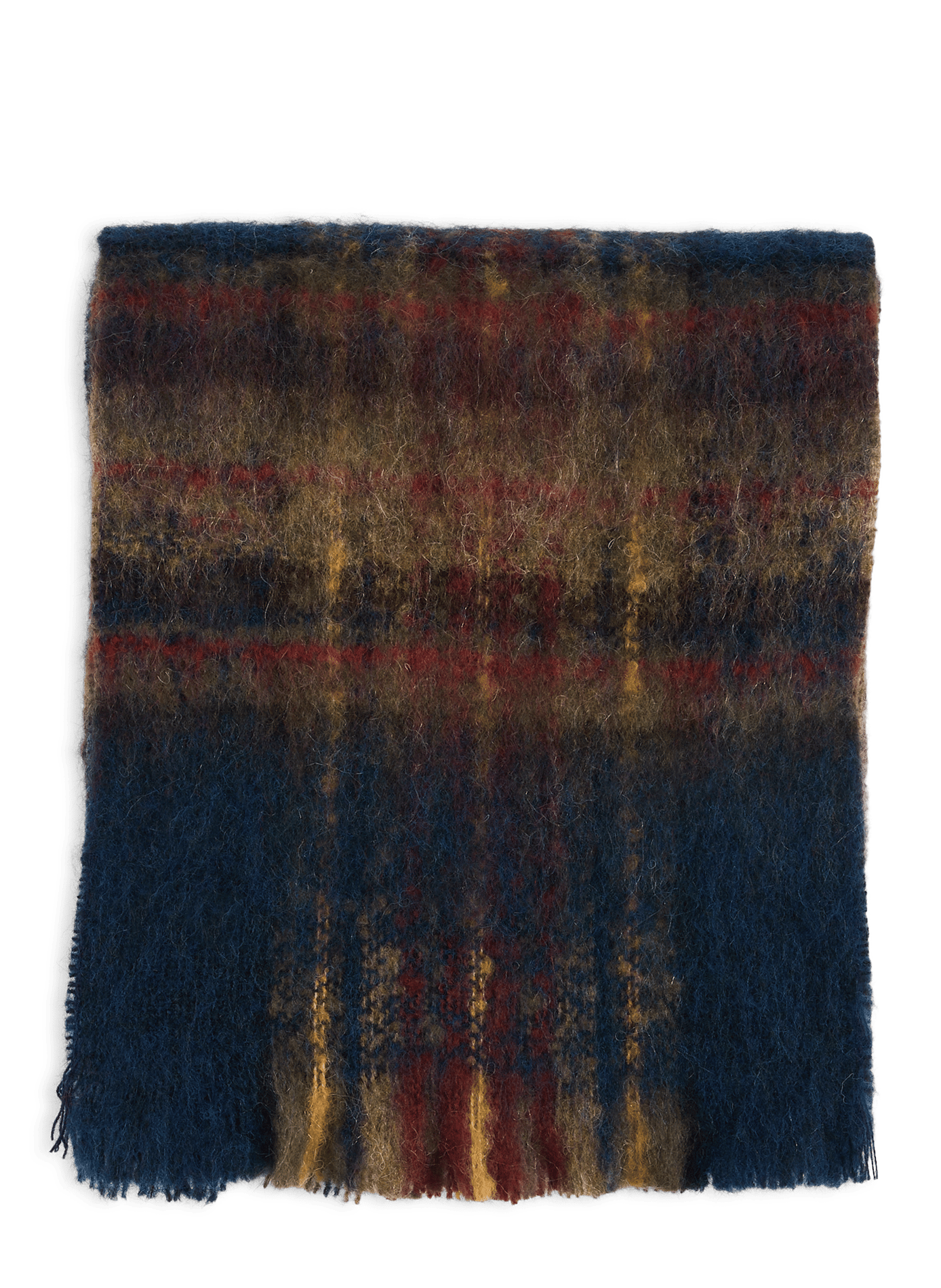 Checkered scarf with fringed edges SAISON 1865 Multicolour
