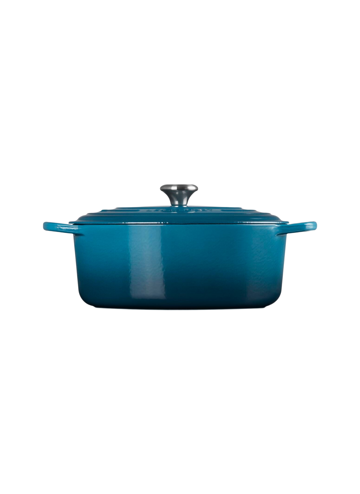 Ovale gusseiserner Schmortopf mit Emaillebeschichtung LE CREUSET Blau
