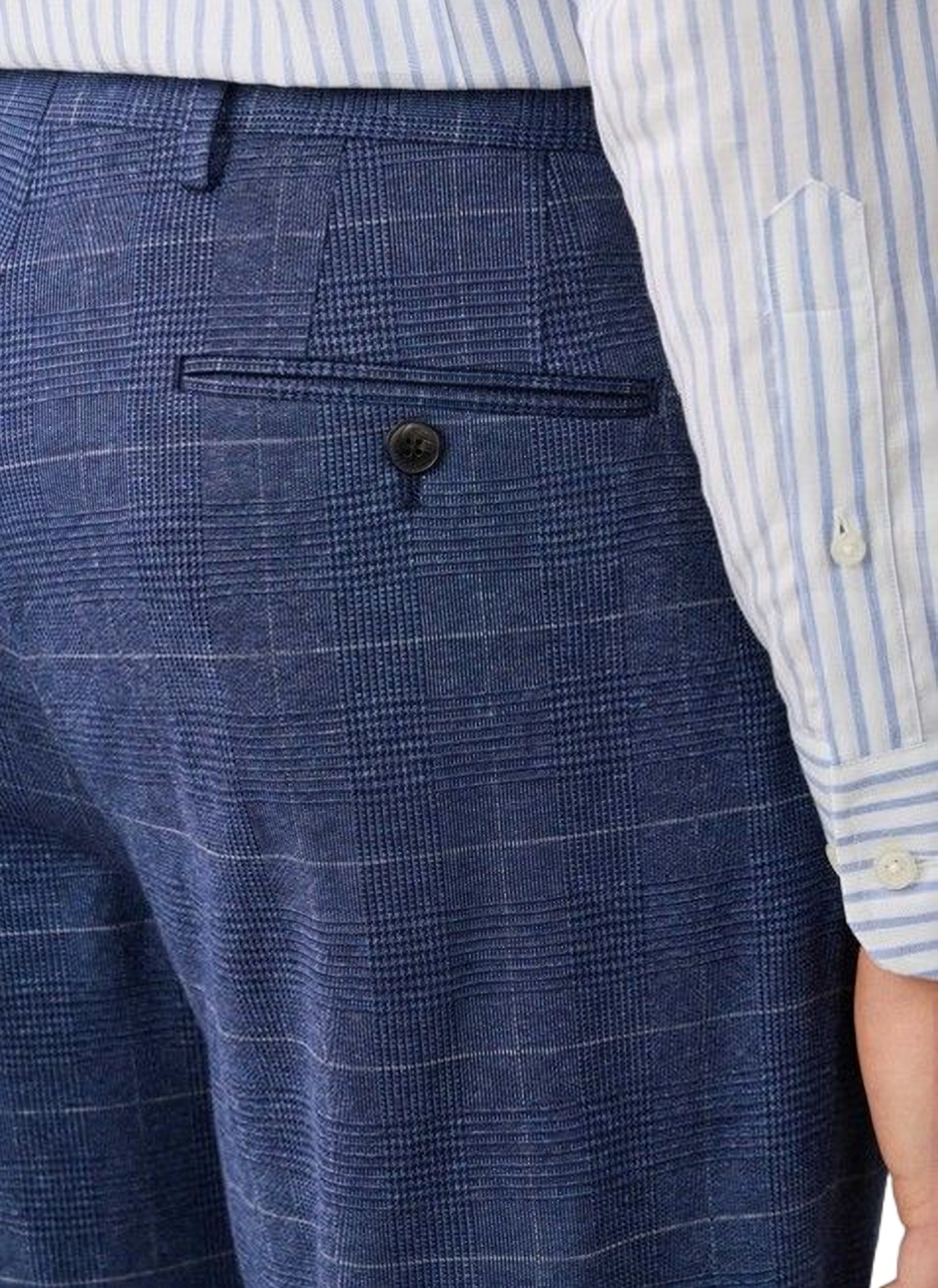 Pantalon slim en coton HACKETT Bleu