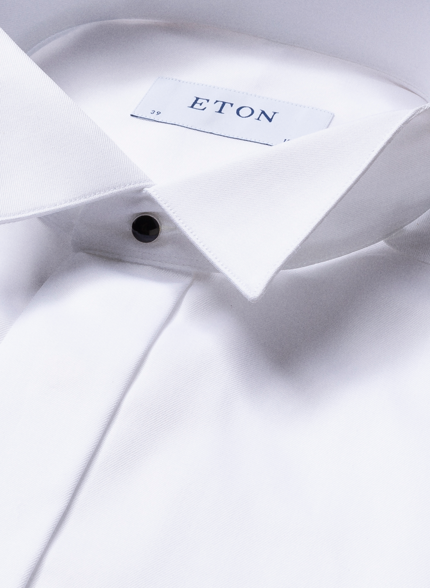 Gerade geschnittenes Hemd mit Umlegekragen aus Baumwolle ETON Weiss