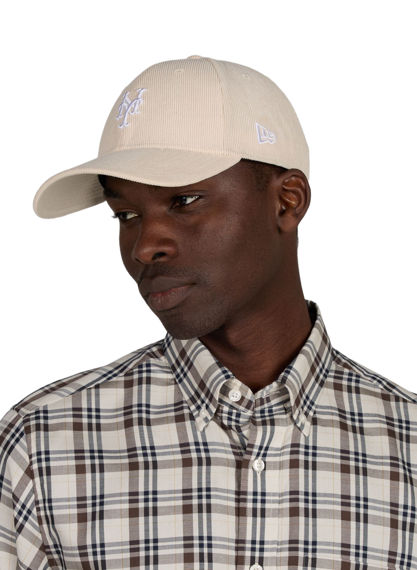 Ribbed cap with embroidered logo NEW ERA Beige