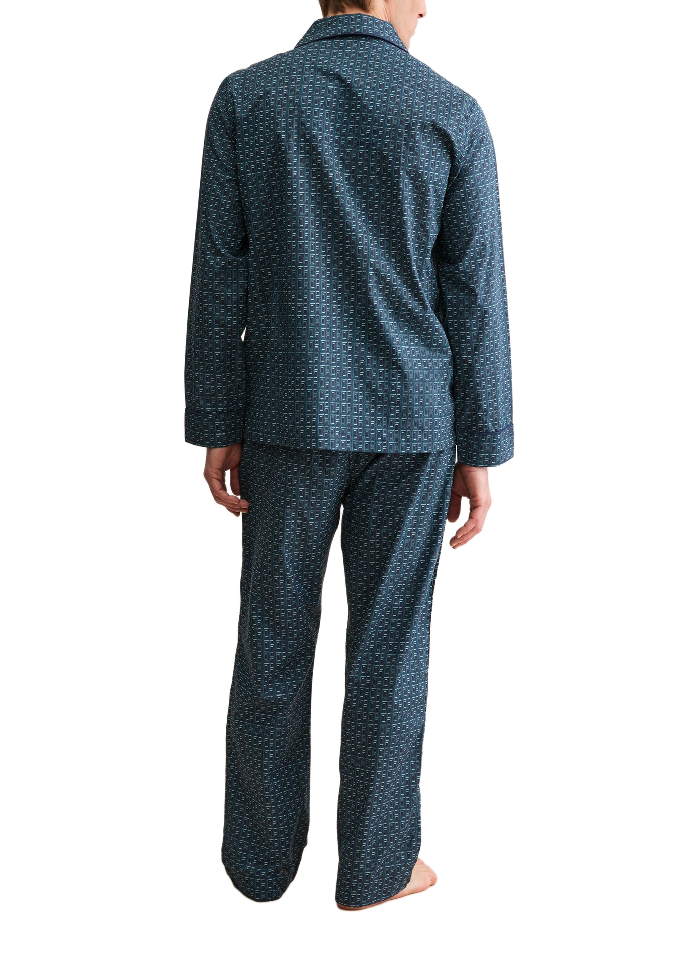 Baumwoll-Pyjamaset DEREK ROSE Blau