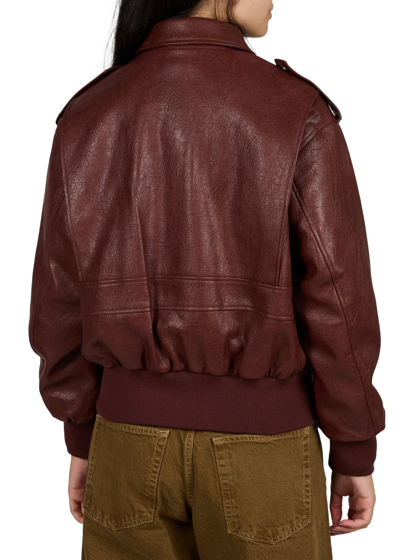 Oversize Jacke mit klassischem Kragen TOPSHOP Rot