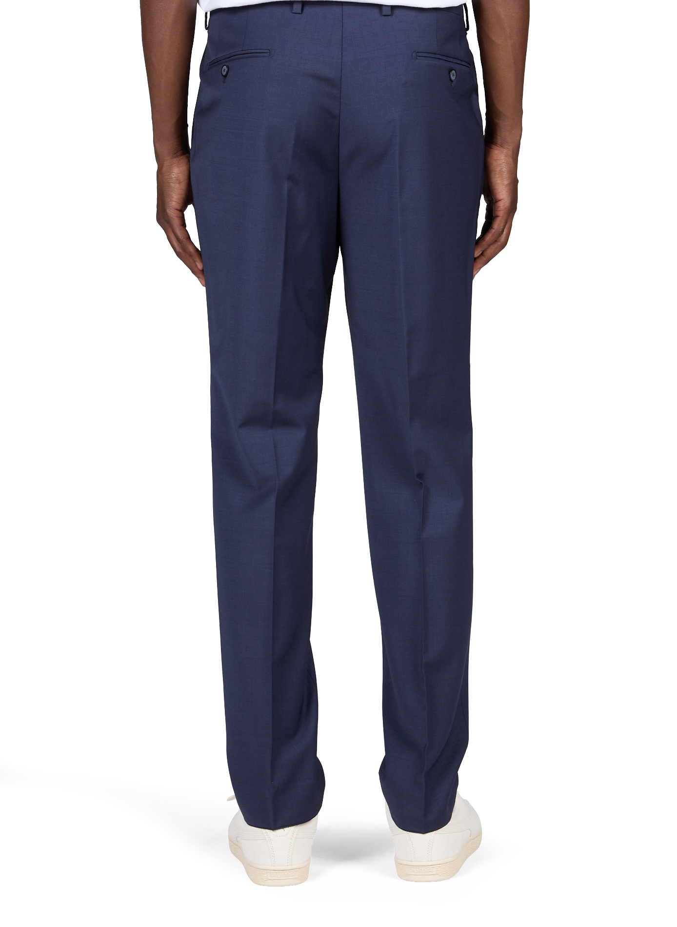 Solid wool-blend pants | Blue PIERRE CARDIN Men