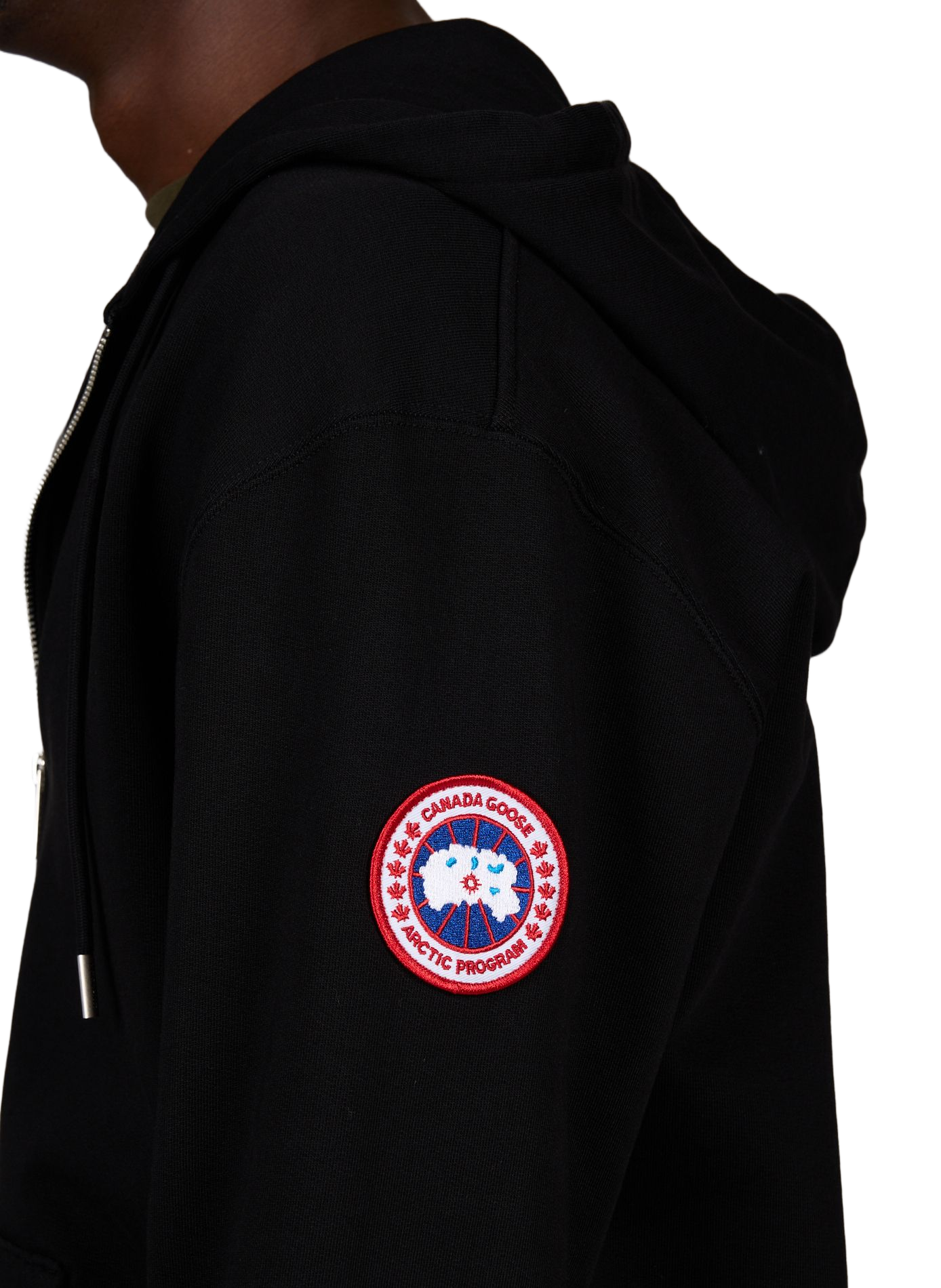 Gerader Baumwoll-Sweatshirt CANADA GOOSE Schwarz