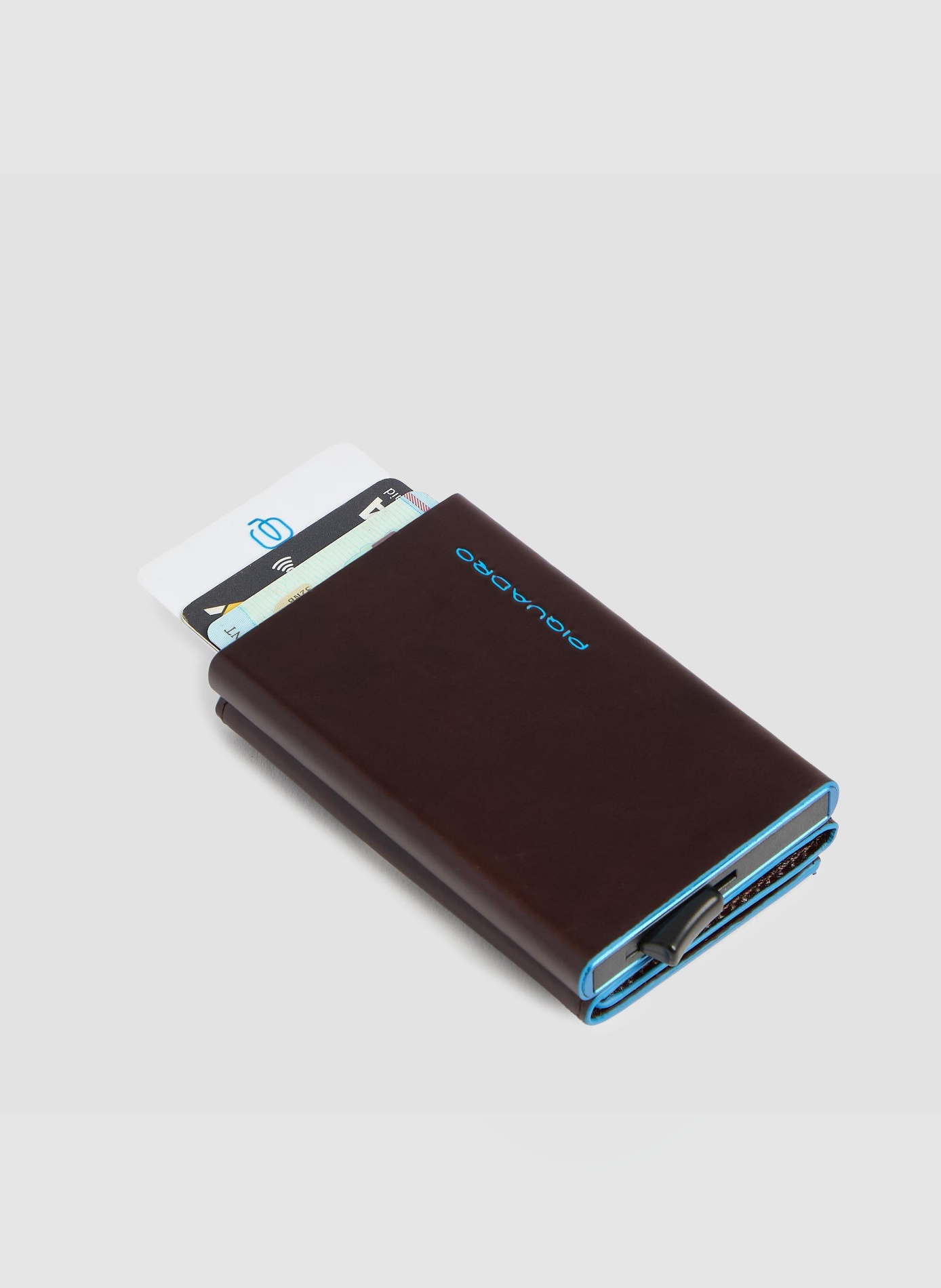 Portefeuille compact pop-up avec porte-monnaie PIQUADRO Marron