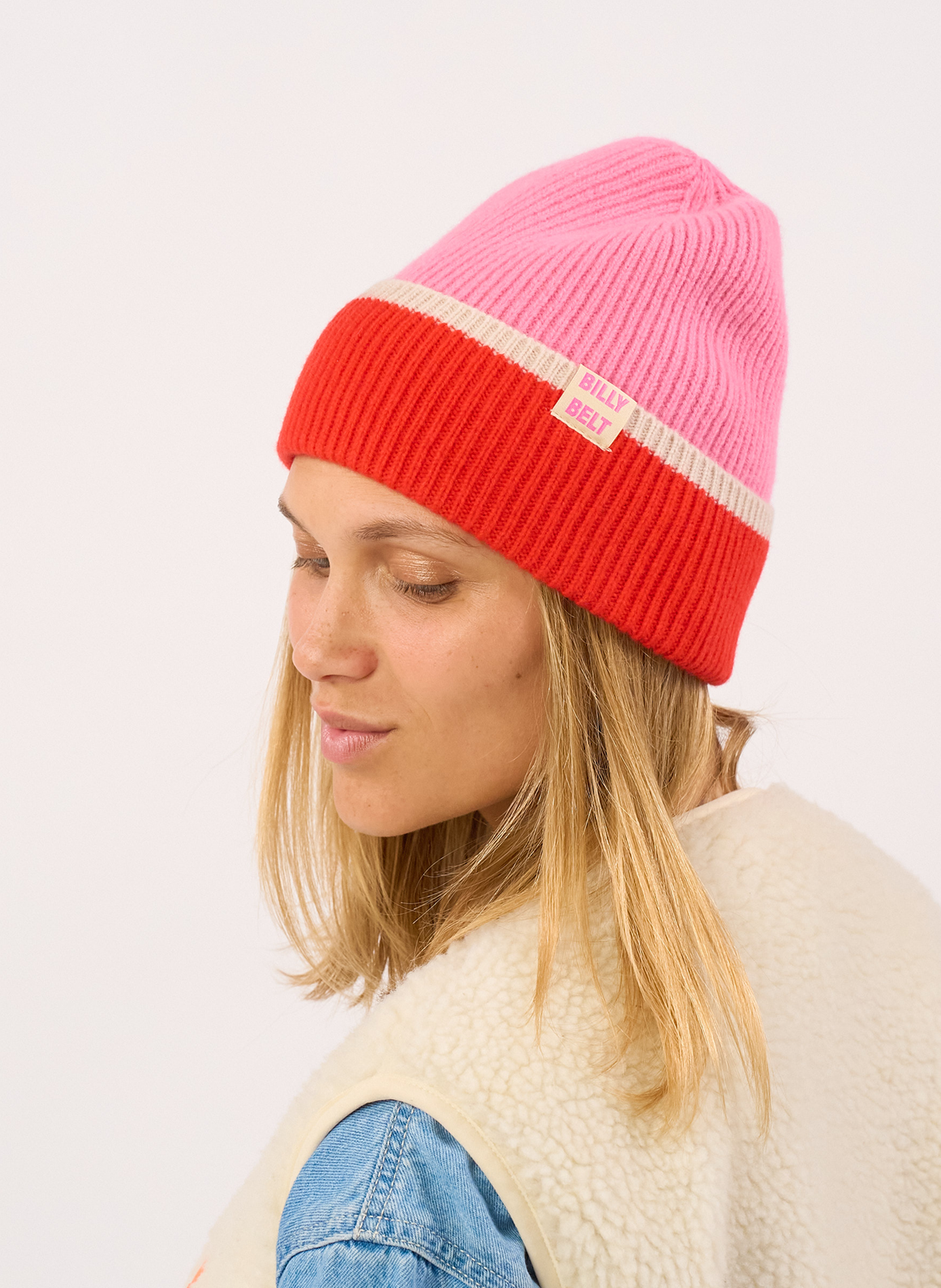 Bonnet en laine BILLYBELT Rose
