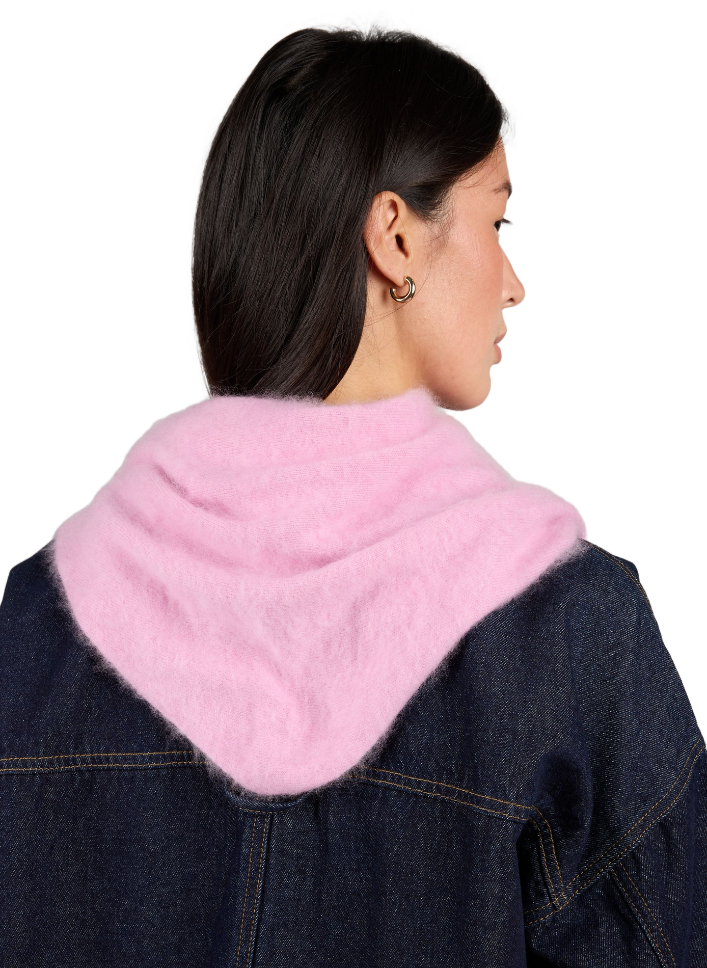 AVRAEL scarf in a wool blend SUNCOO Pink