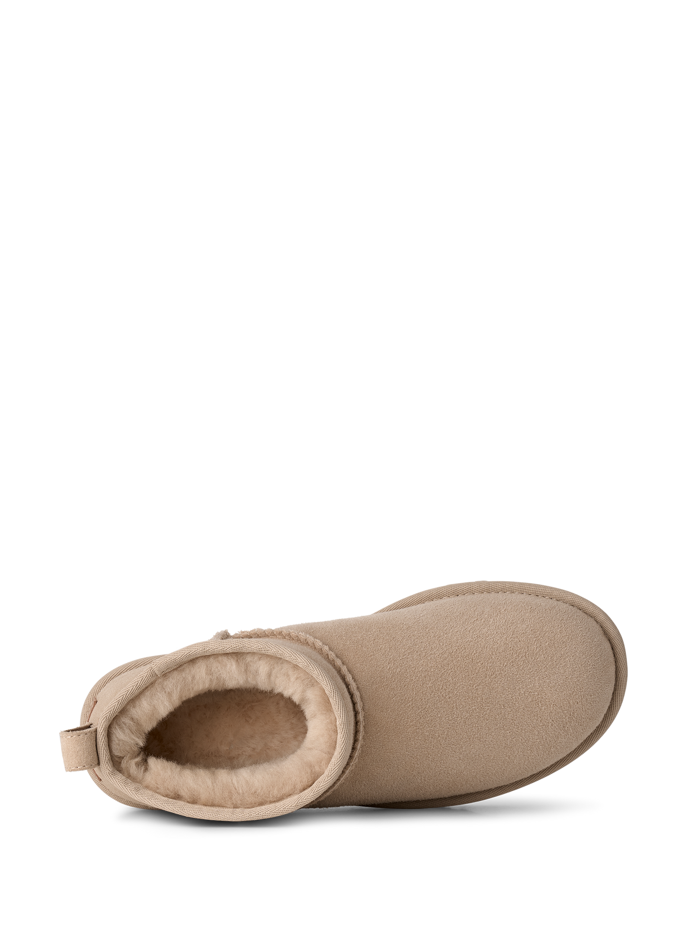 Classic Ultra Mini enkellaarsjes van suèdeleer UGG Beige