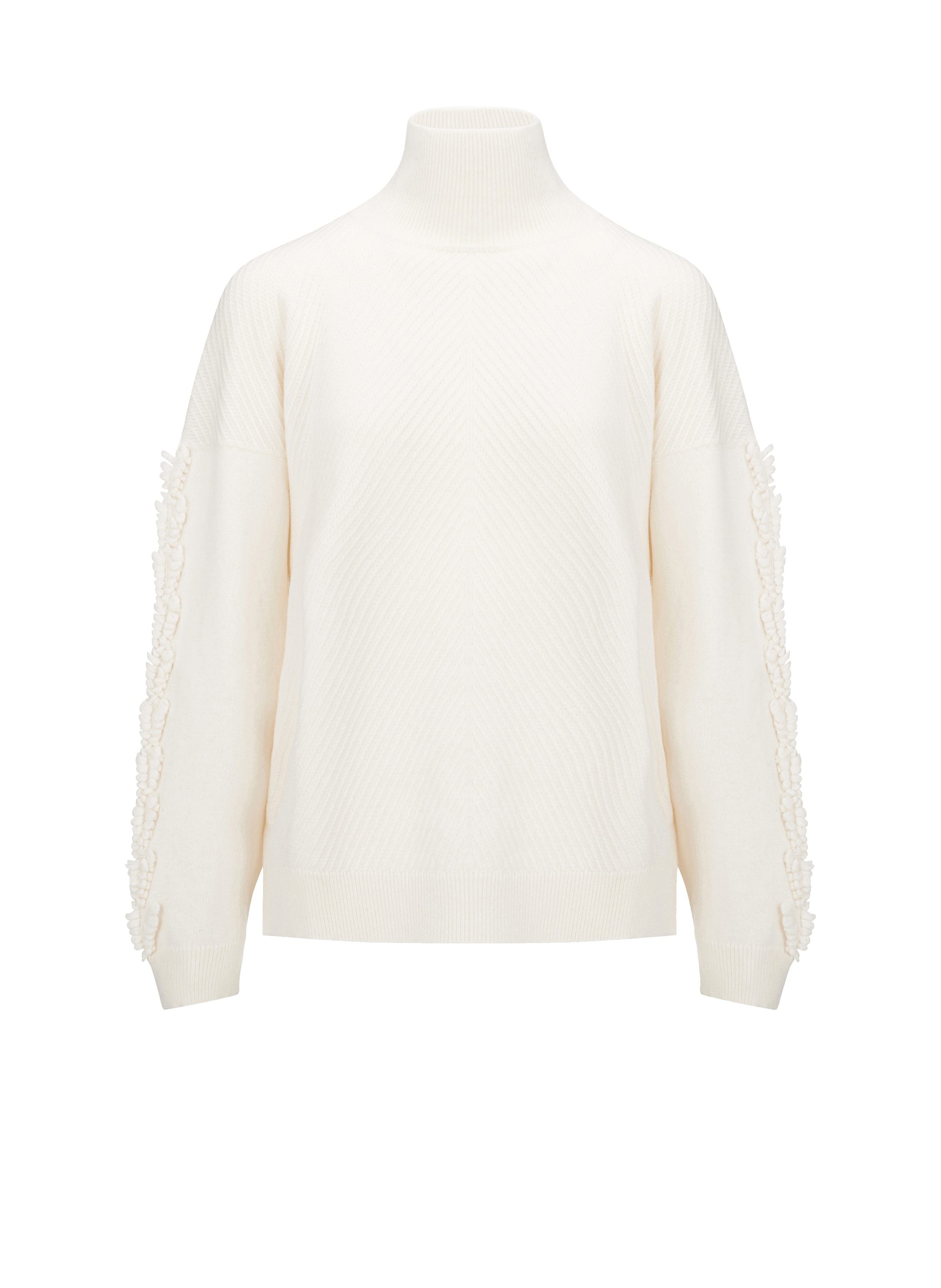 BARRIE Roll-neck cashmere jumper  White