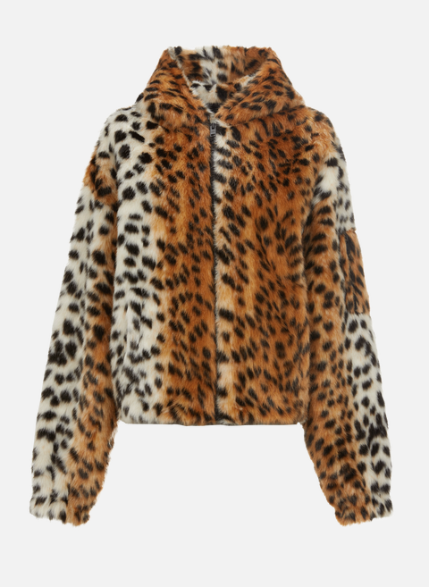 Leopard faux fur jacket BrownGIVENCHY 