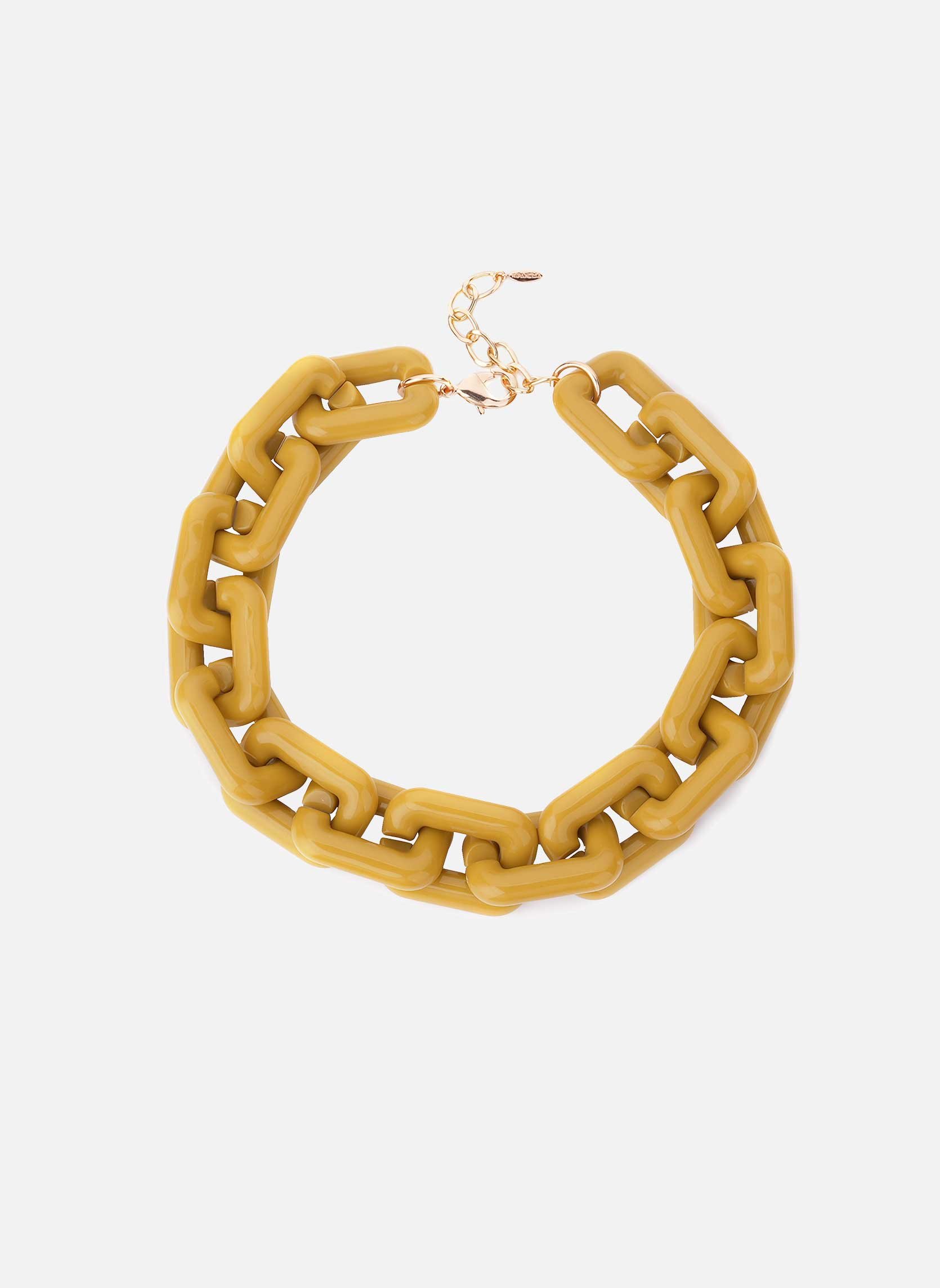 Collier grosse maille léger en aluminium rhymes HIPANEMA Vert