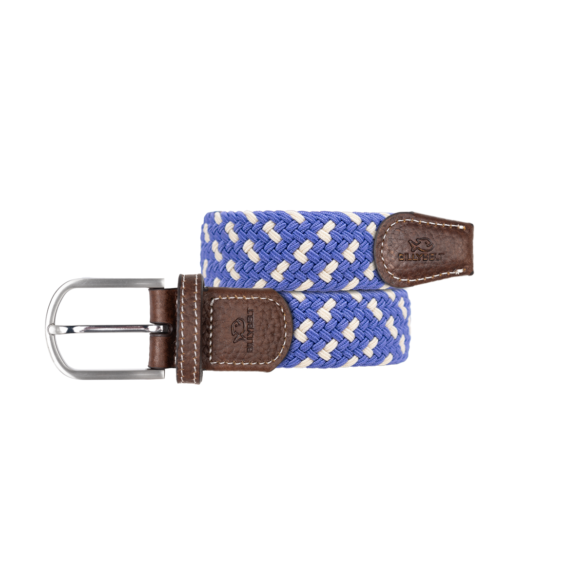 Ceinture tressée élastique multicolore BILLYBELT Bleu