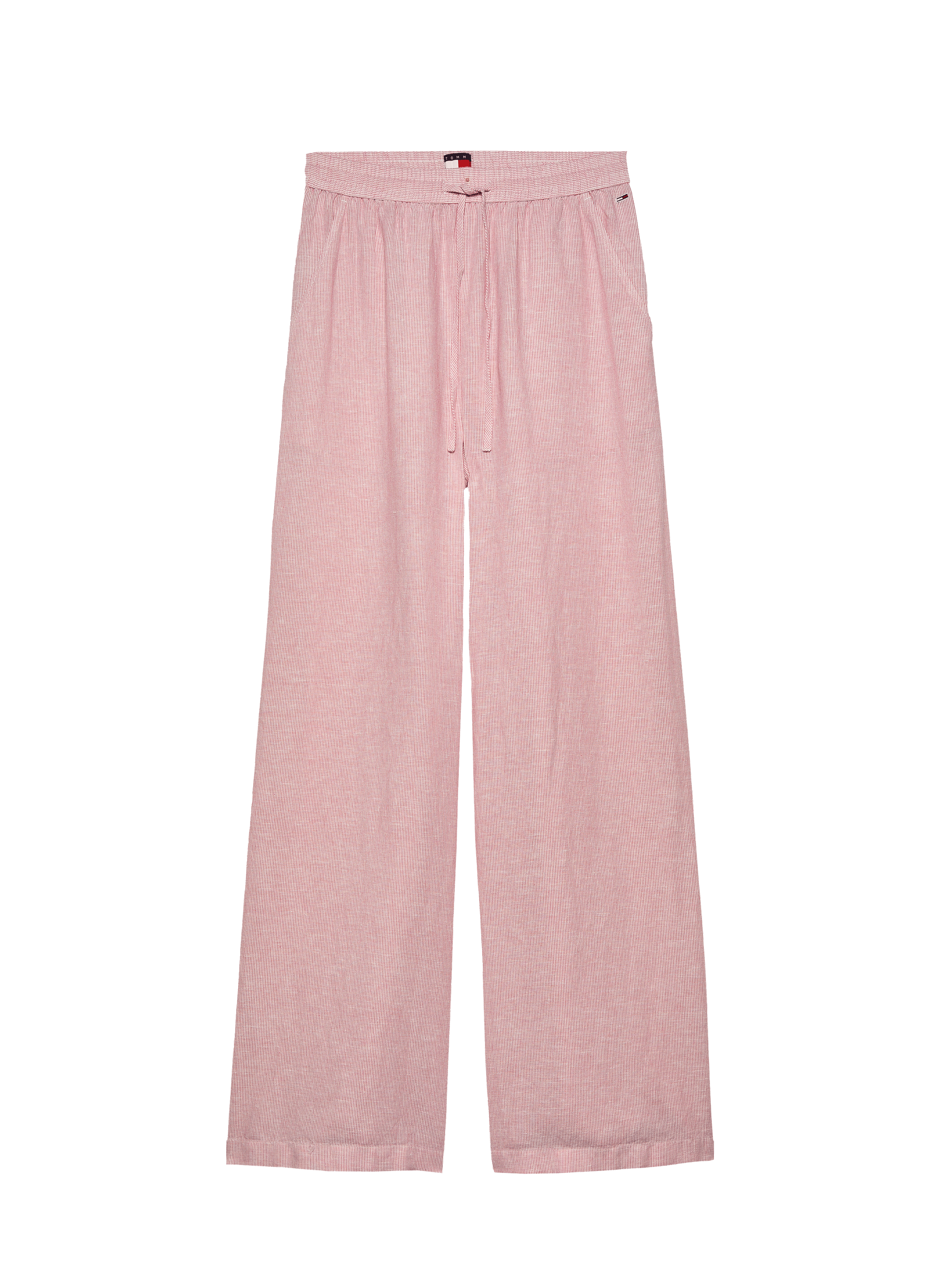 Pantalon fluide à rayures  TOMMY HILFIGER Rose