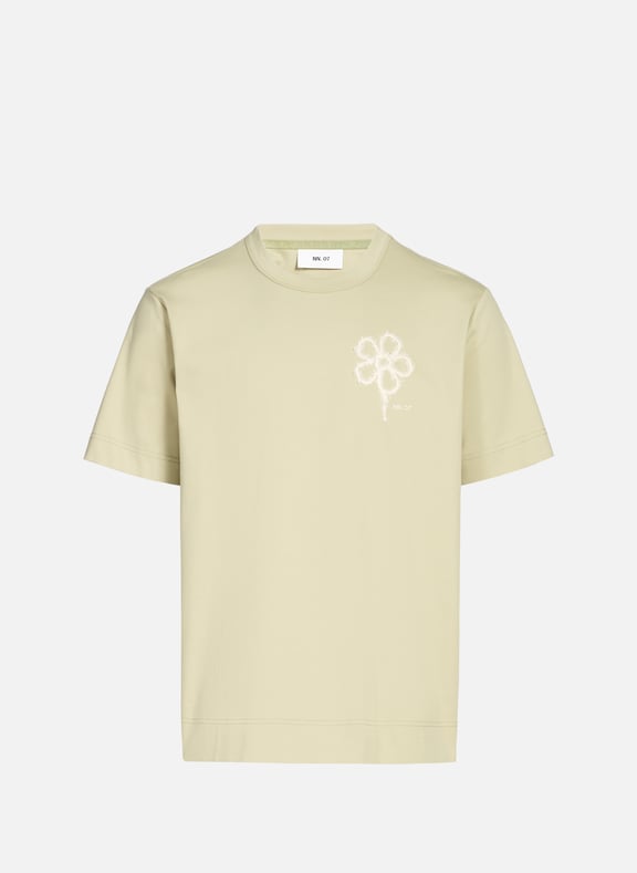 T-shirt en coton Pedro Beige by NN.07 NN.07 T-shirt en coton Pedro Beige