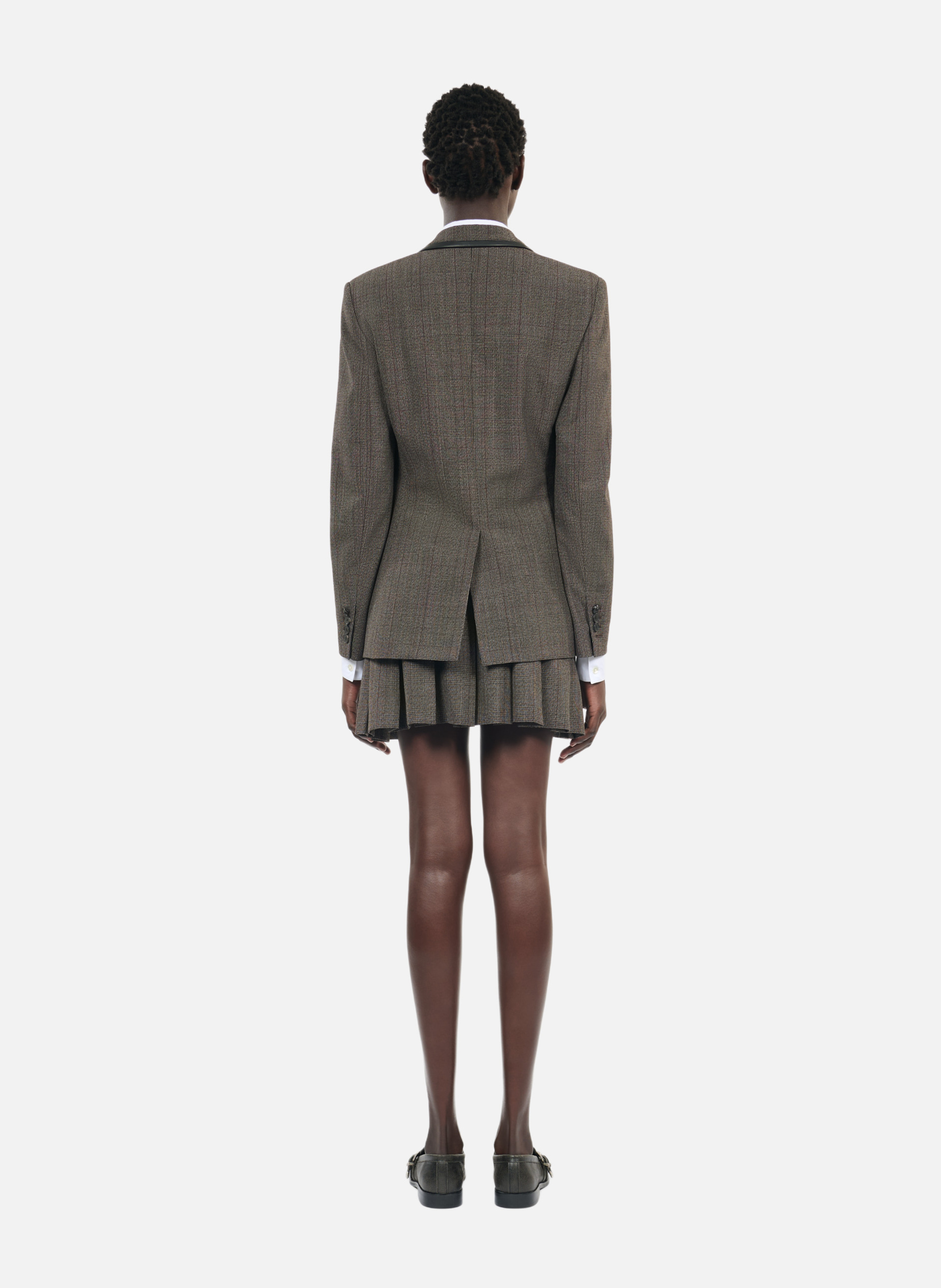 Veste prince de galles THE KOOPLES Marron