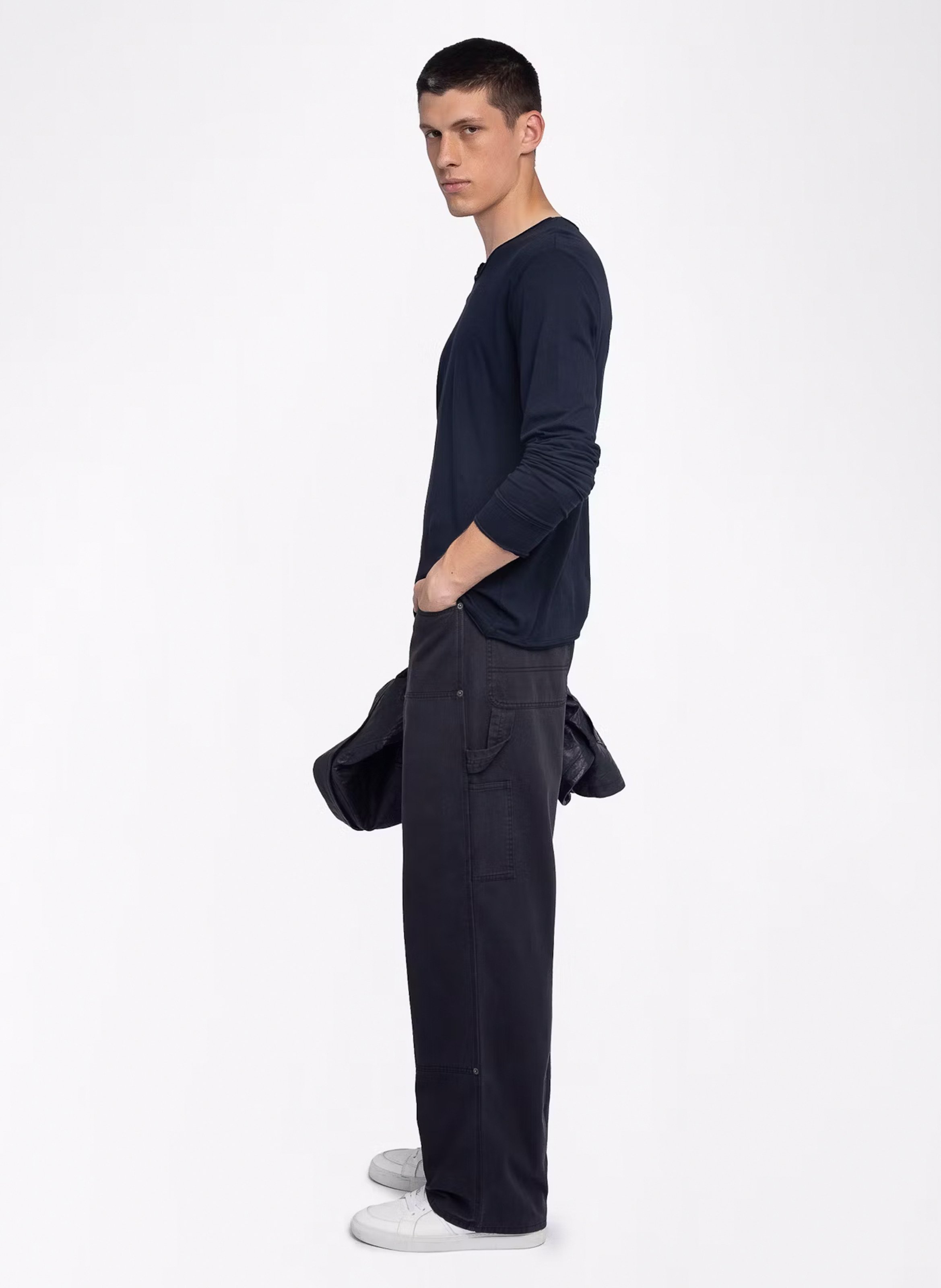 Tee-shirt droit en coton monastir ZADIG&VOLTAIRE Bleu