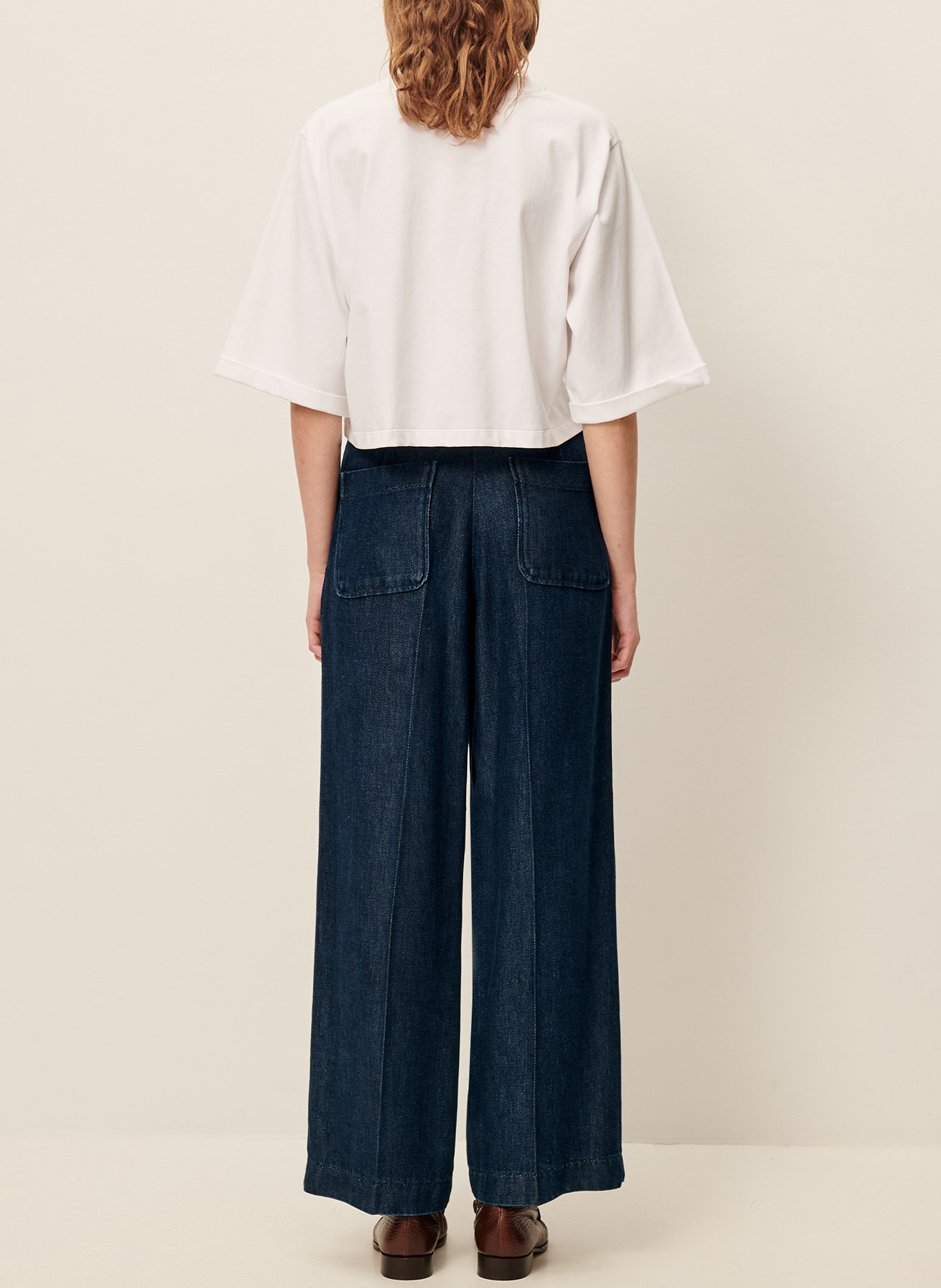 Tee-shirt col rond en coton babe SESSUN Blanc