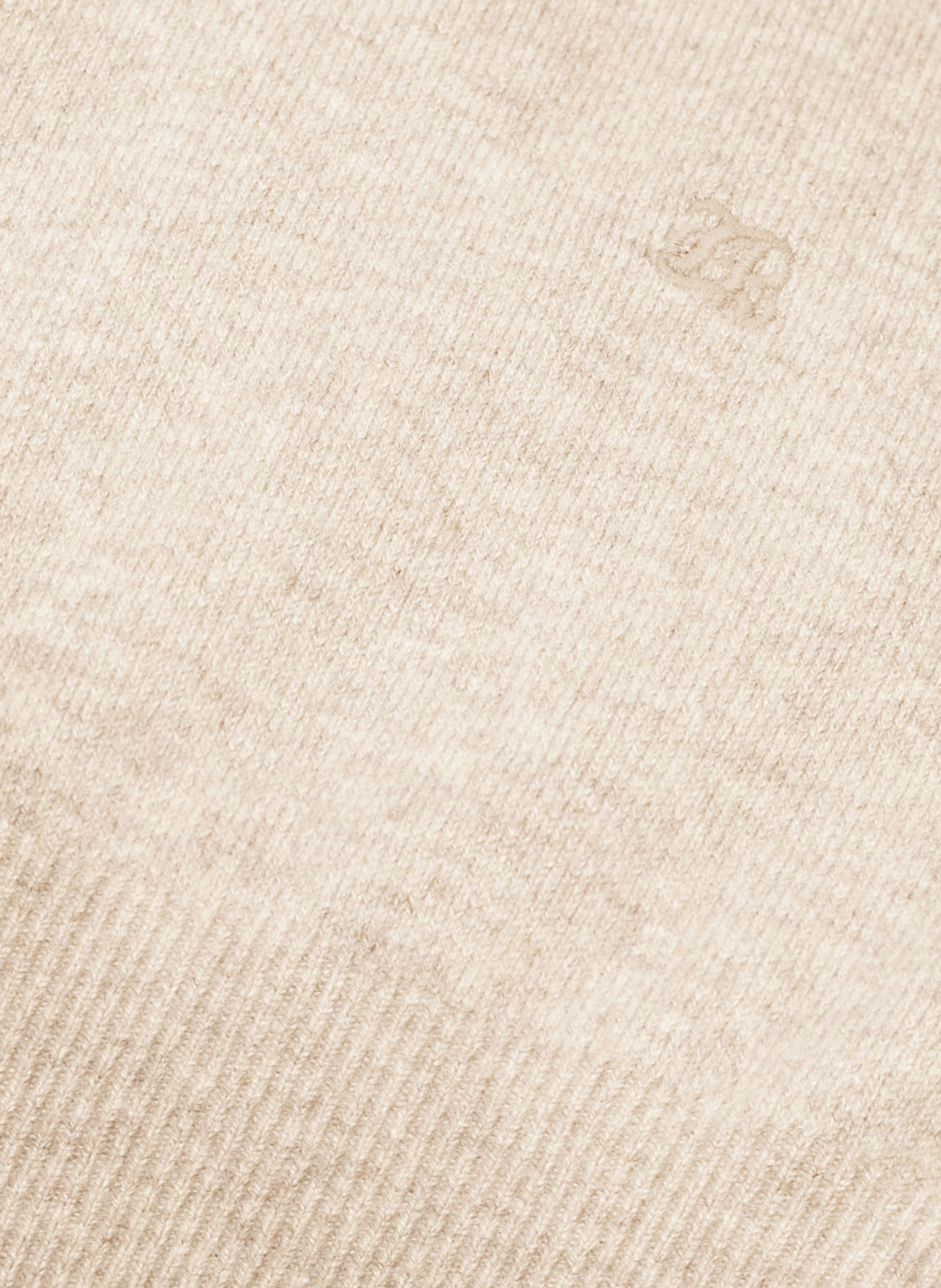 Pull col roulé en cachemire Beige