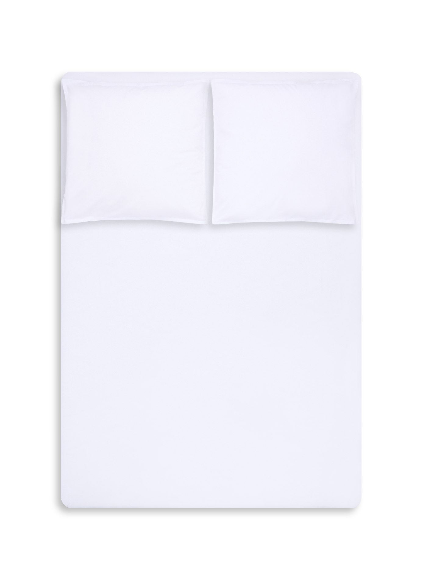 Housse de couette en percale de coton AU PRINTEMPS PARIS Blanc